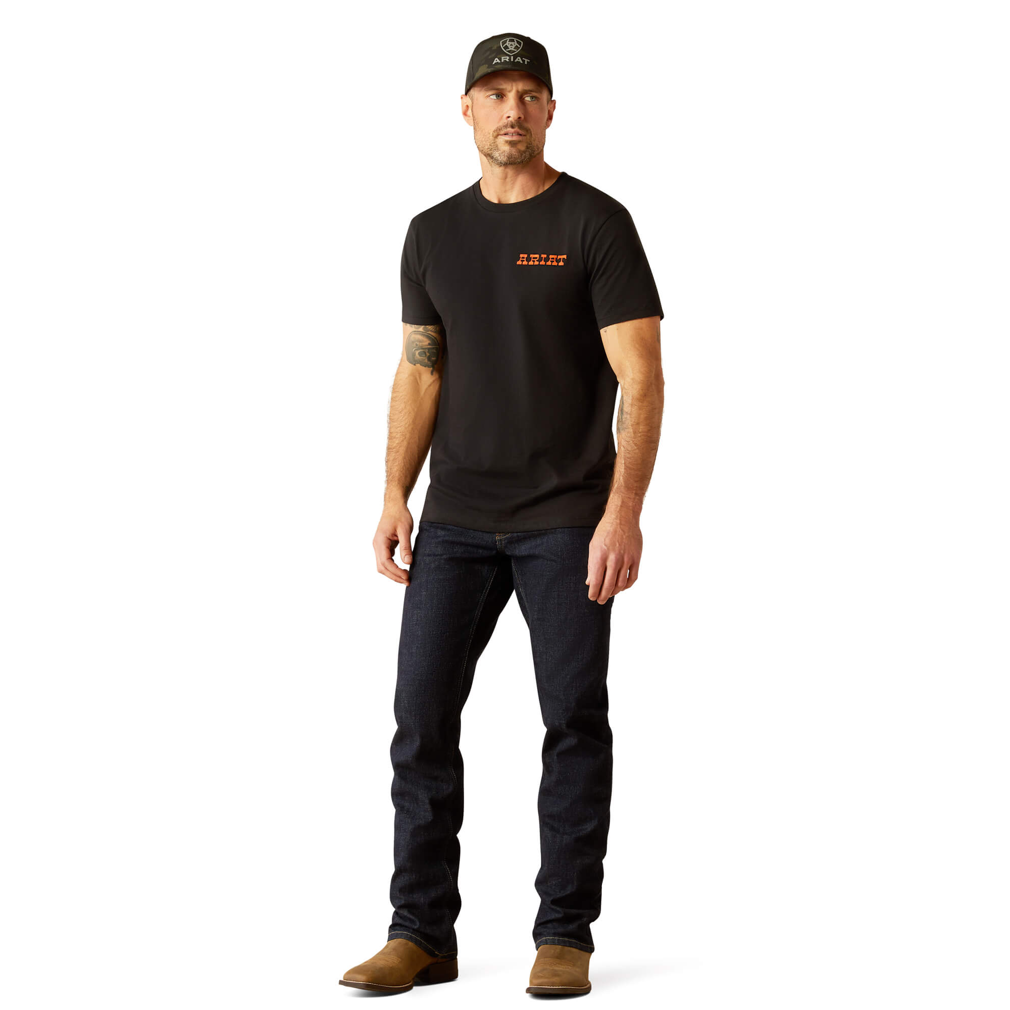 Ariat Black Denim Badge T-Shirt