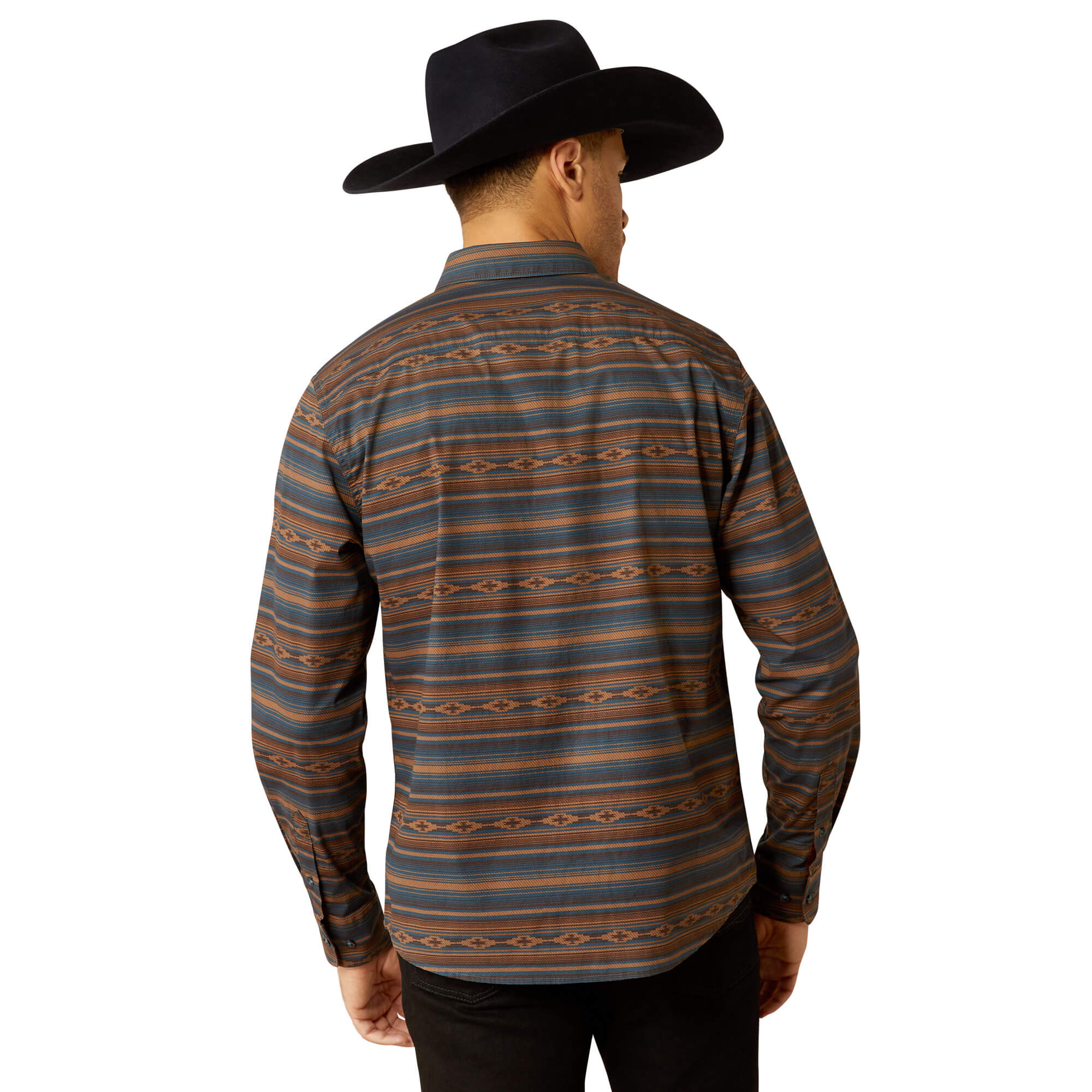 Ariat Mayor Stretch Turquoise Modern Fit Long Sleeve Shirt