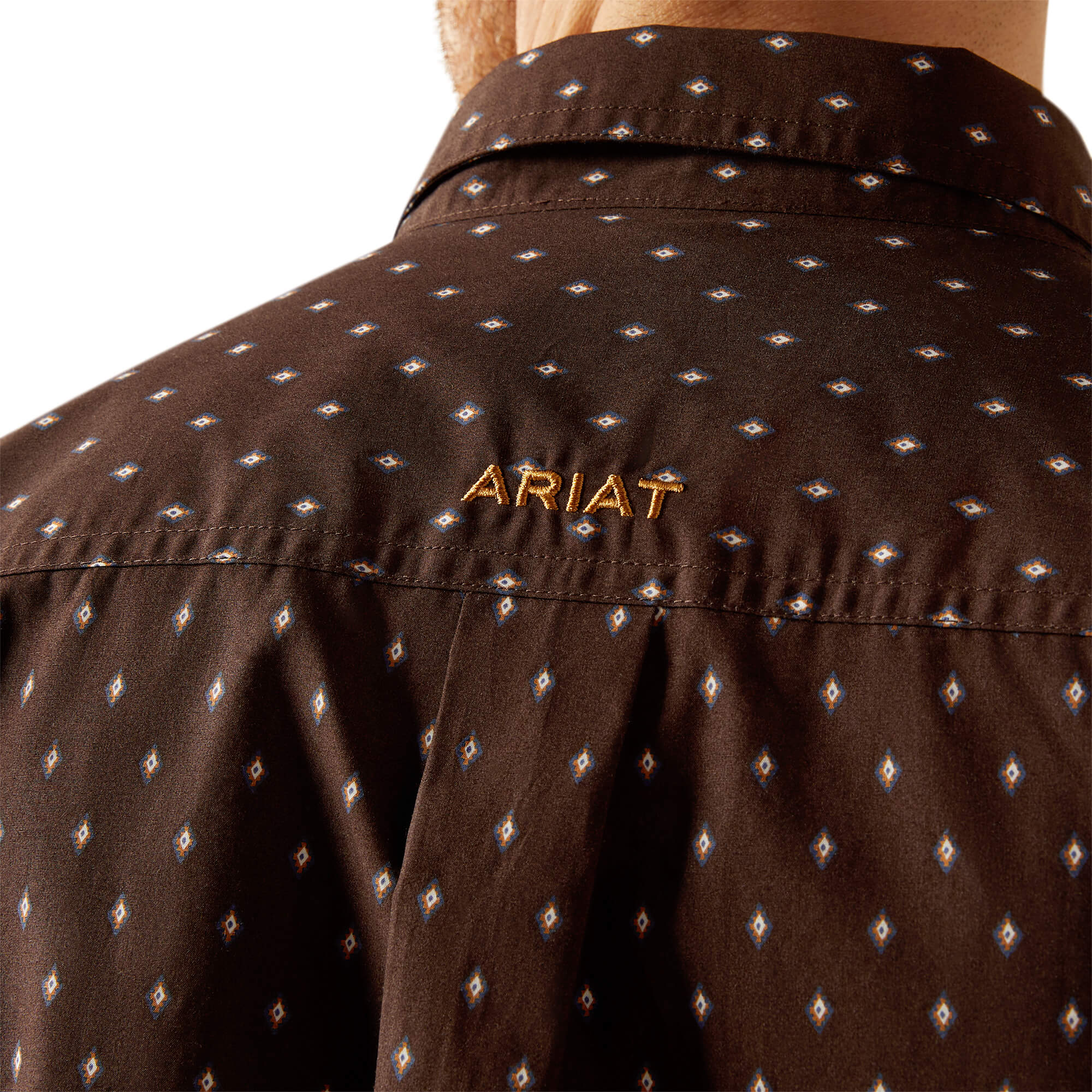 Ariat Brown Chance Fitted Long Sleeve Shirt