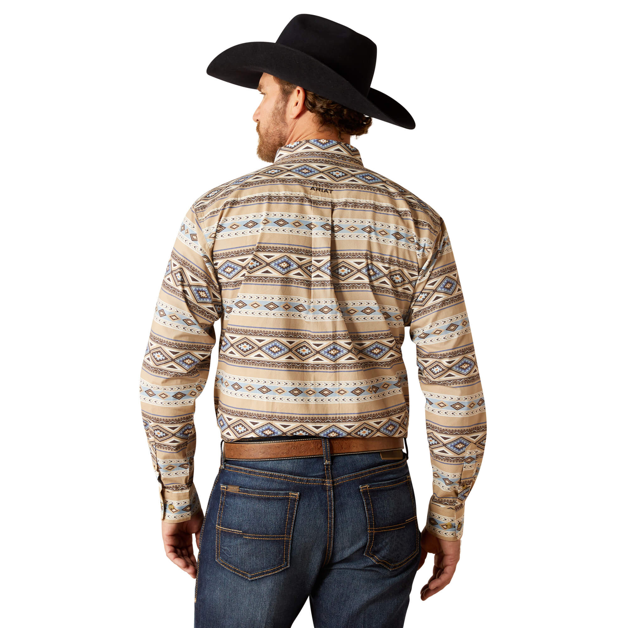 Ariat Brown Cory Classic Fit Long Sleeve Shirt