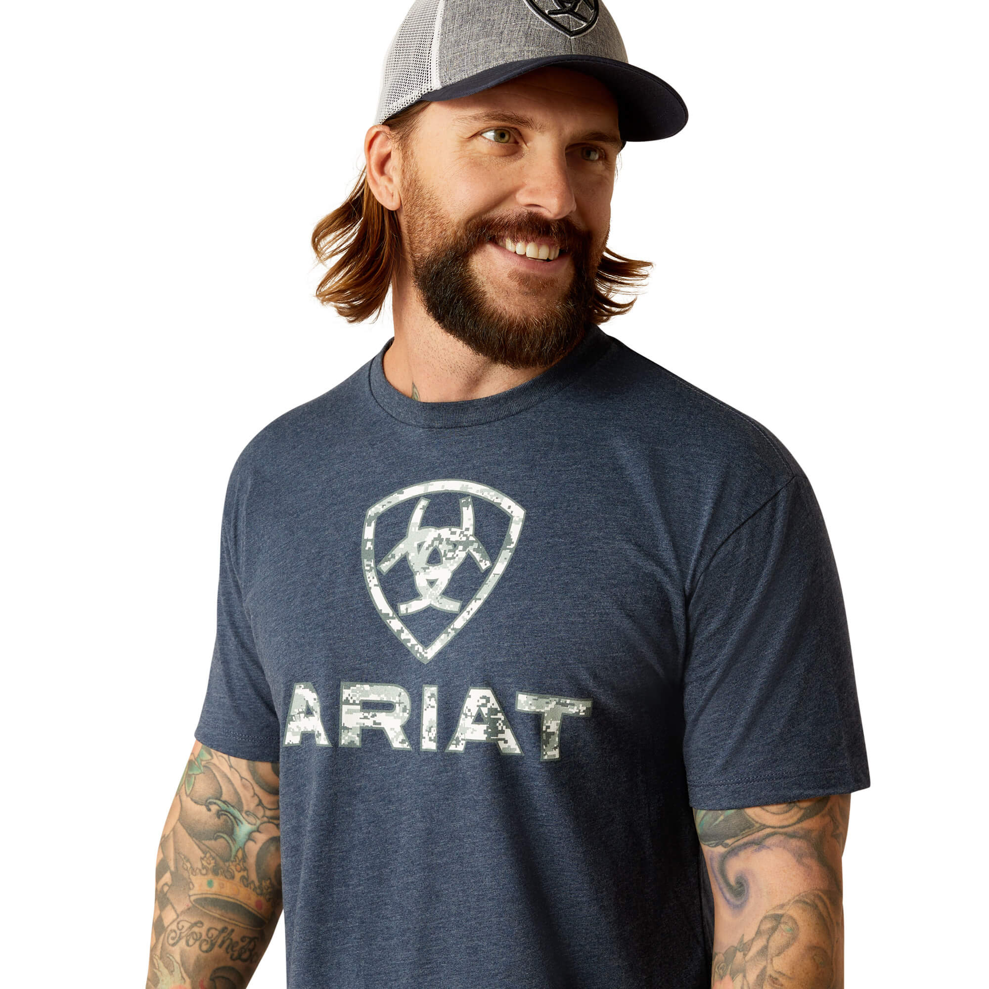 Ariat Navy Heather DigiCamo Liberty T-Shirt