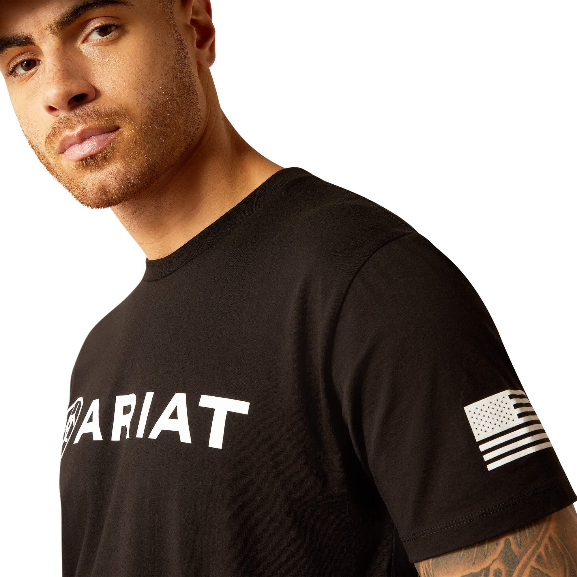 Ariat Black Shield Flag T-Shirt