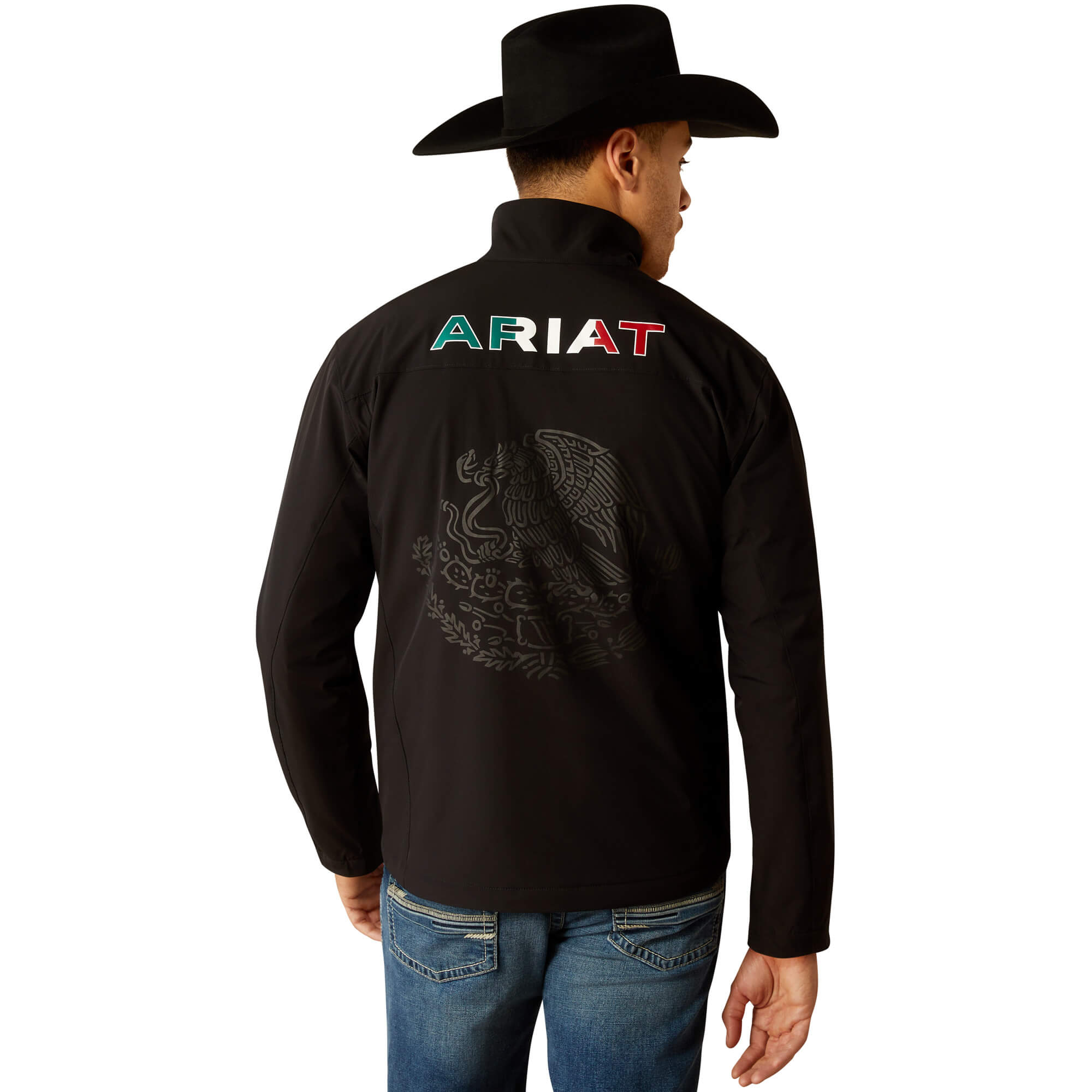 Ariat Black Pioneer Stretchshell Mexico Jacket