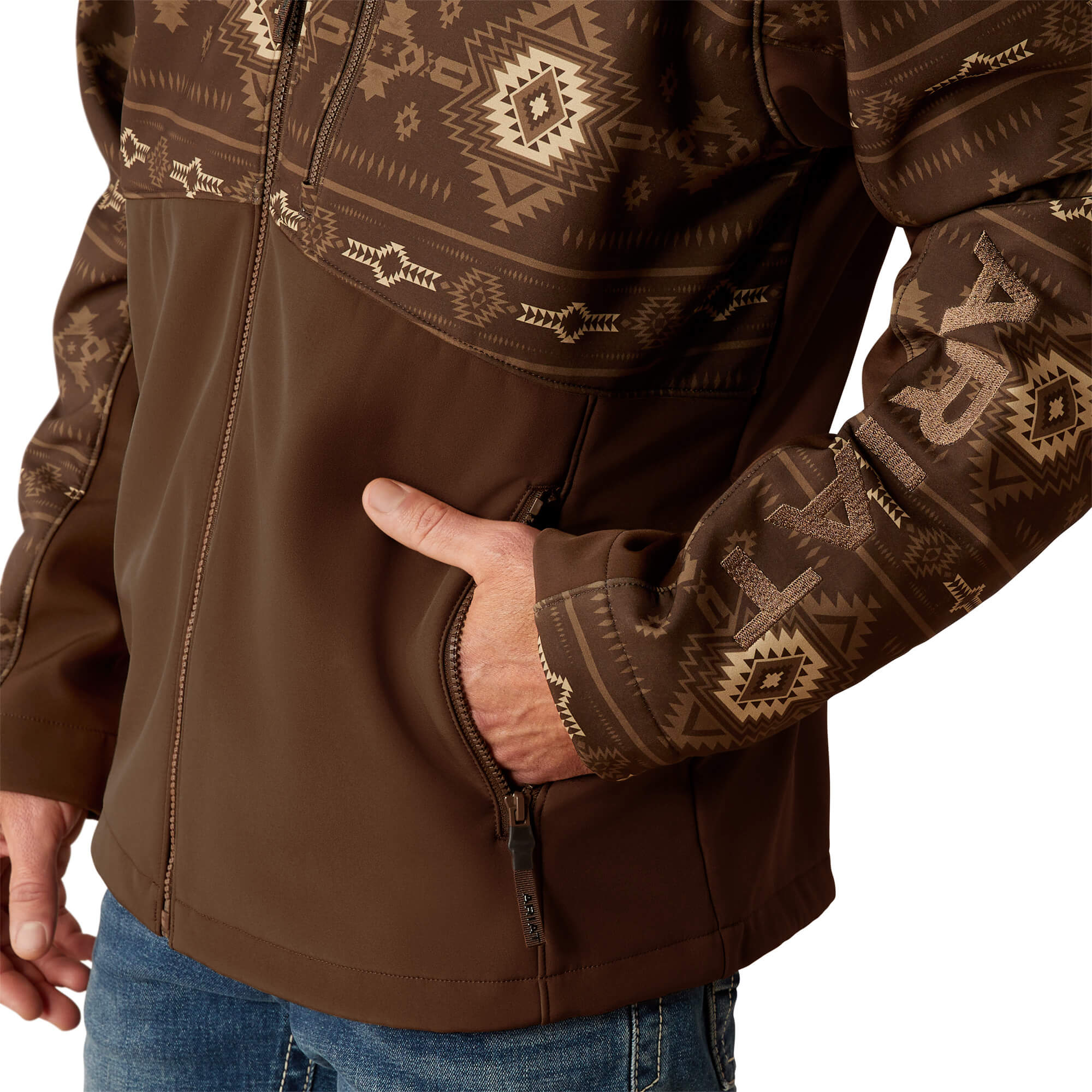 Ariat Banyan Bark Southwest Logan Softshell Jacket