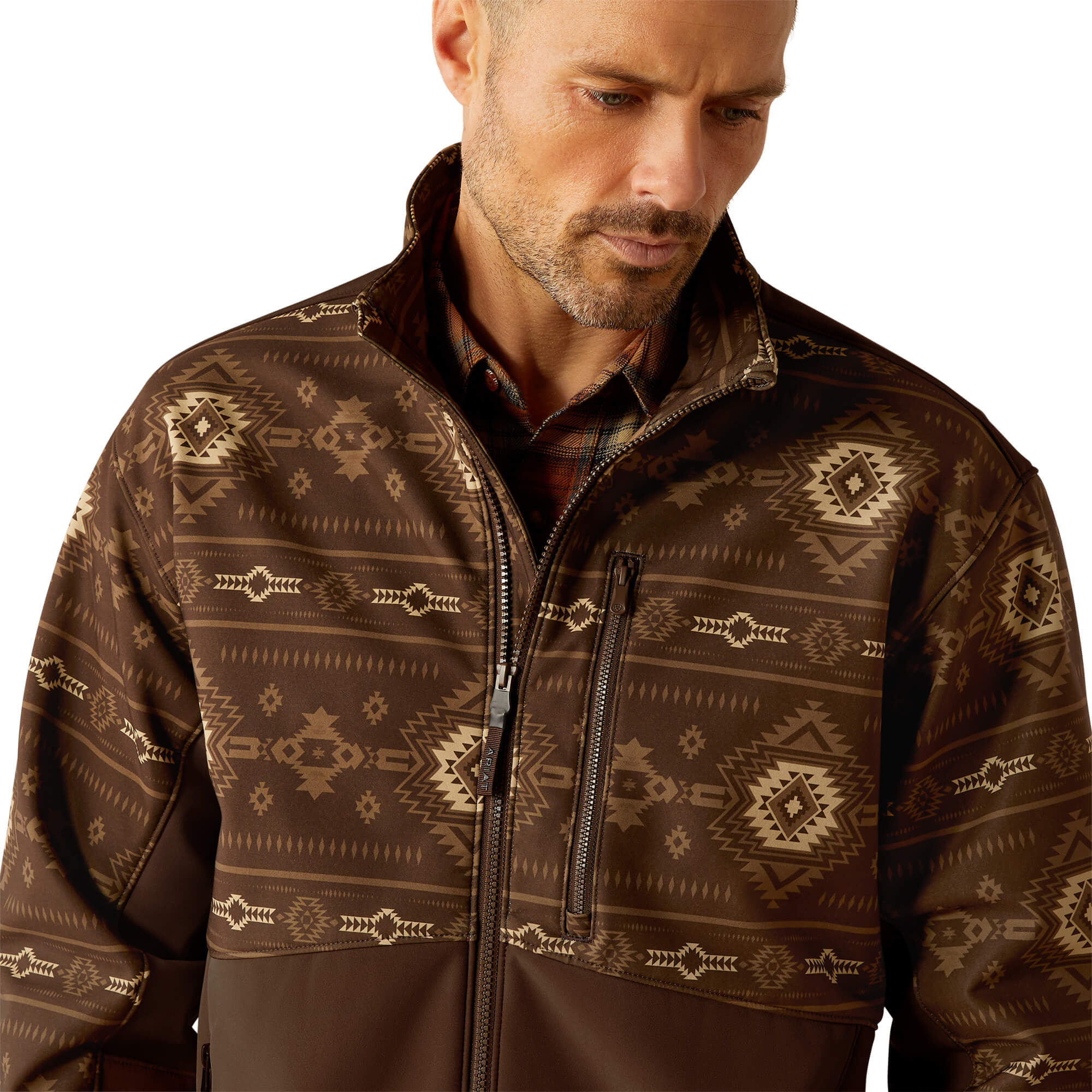 Ariat Banyan Bark Southwest Logan Softshell Jacket