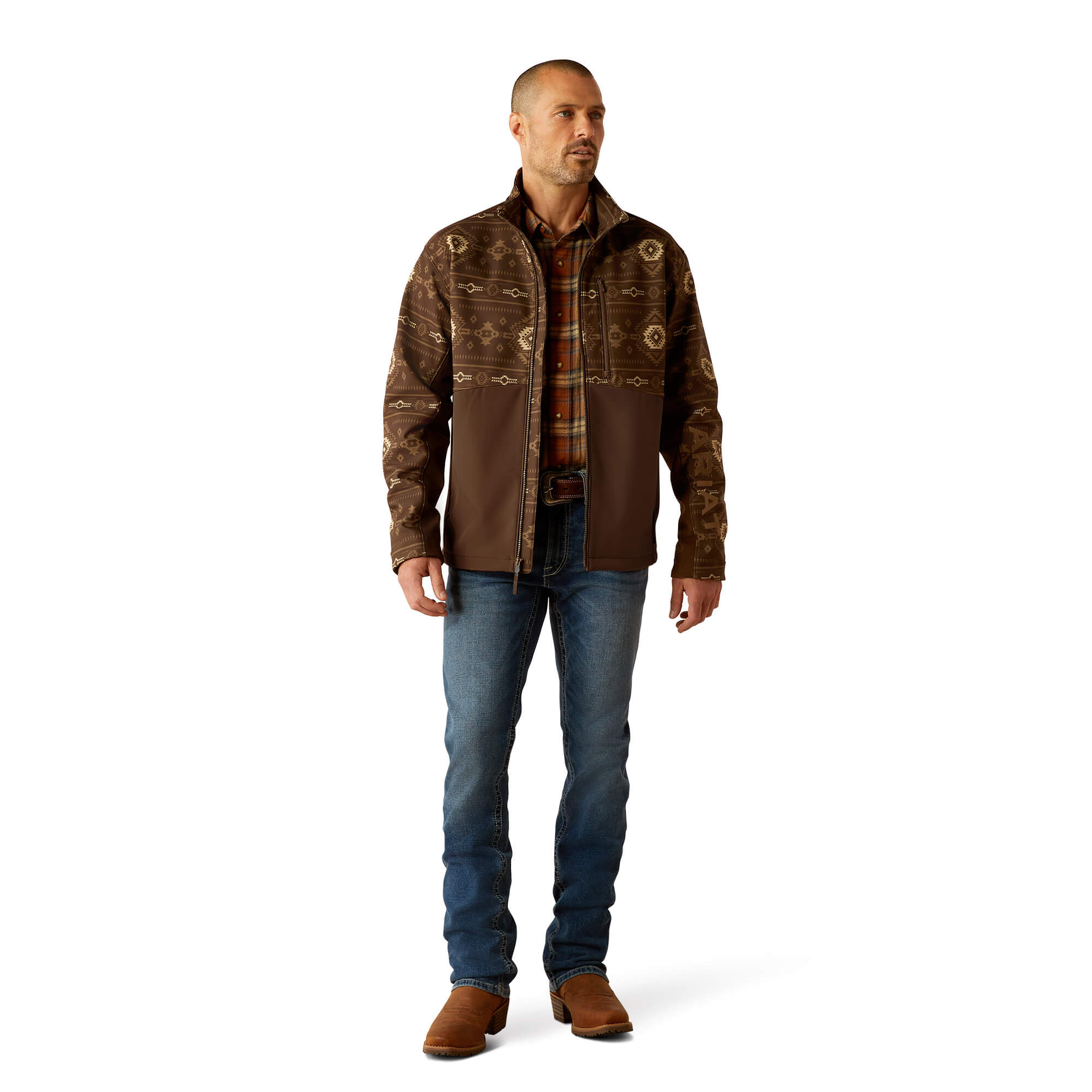 Ariat Banyan Bark Southwest Logan Softshell Jacket