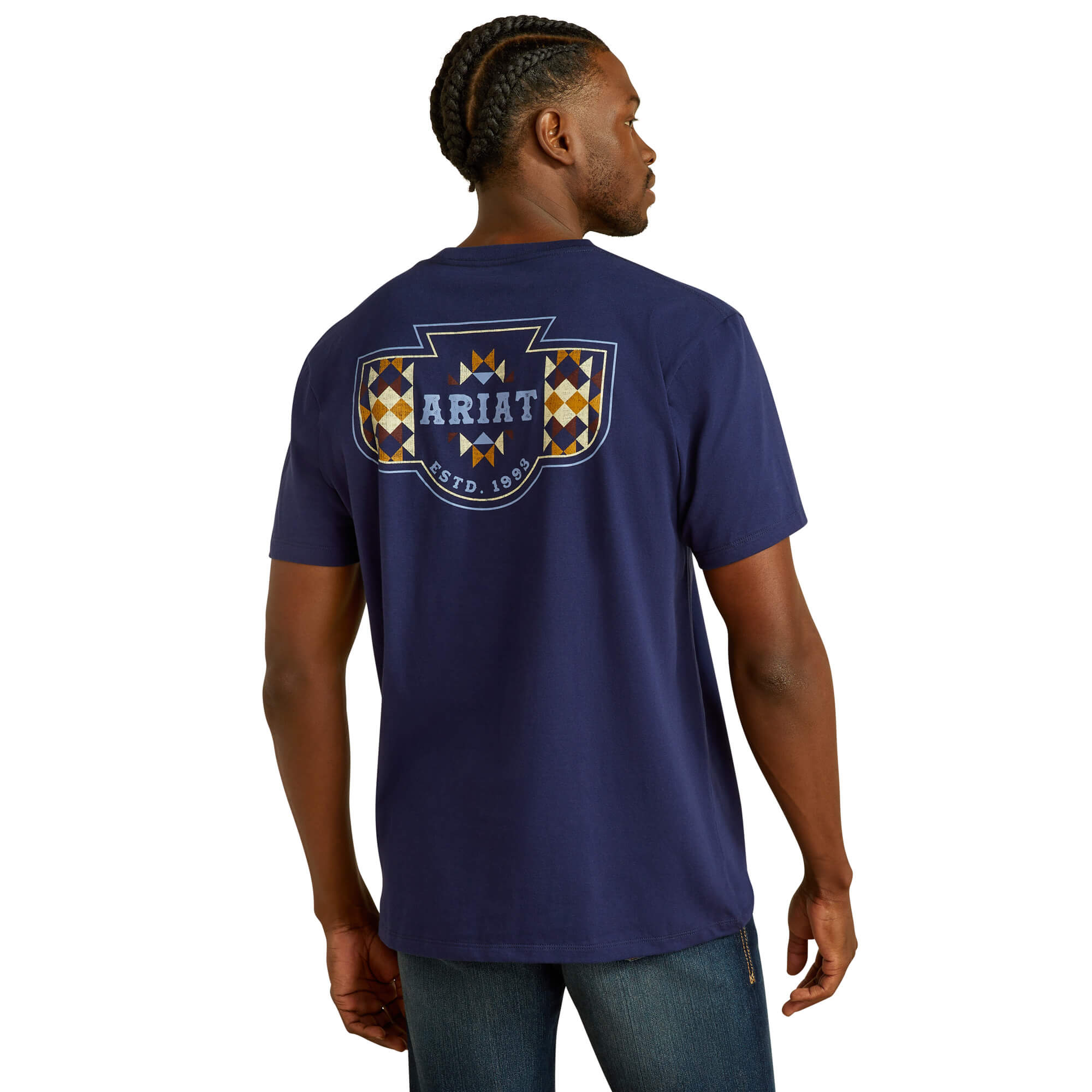 Ariat Medieval Blue Woven West T-Shirt