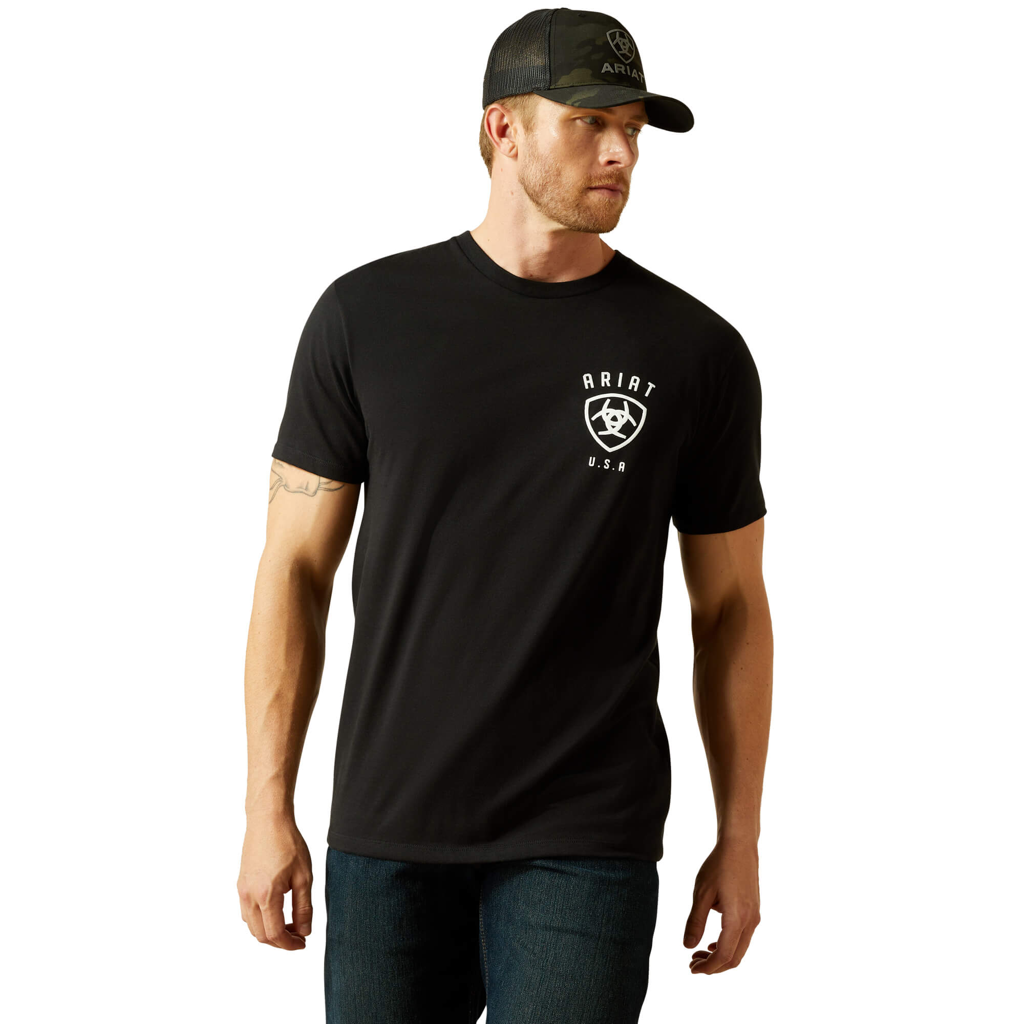 Ariat Black Faded Bull T-Shirt