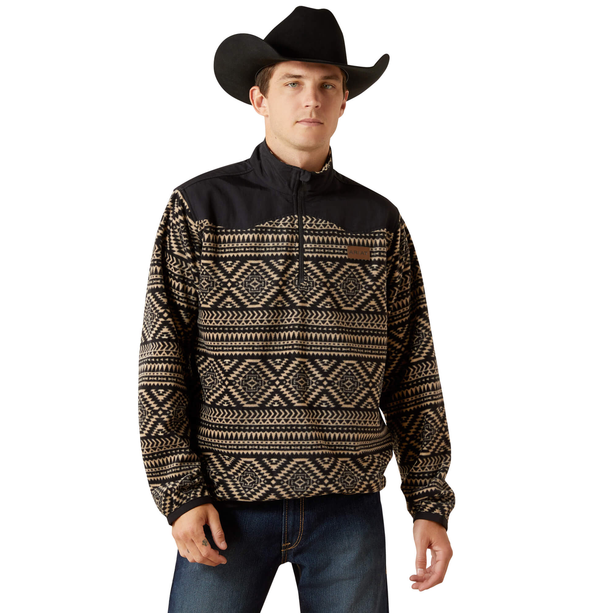 Ariat Black Southwest Basis Fleece Sweatshirt