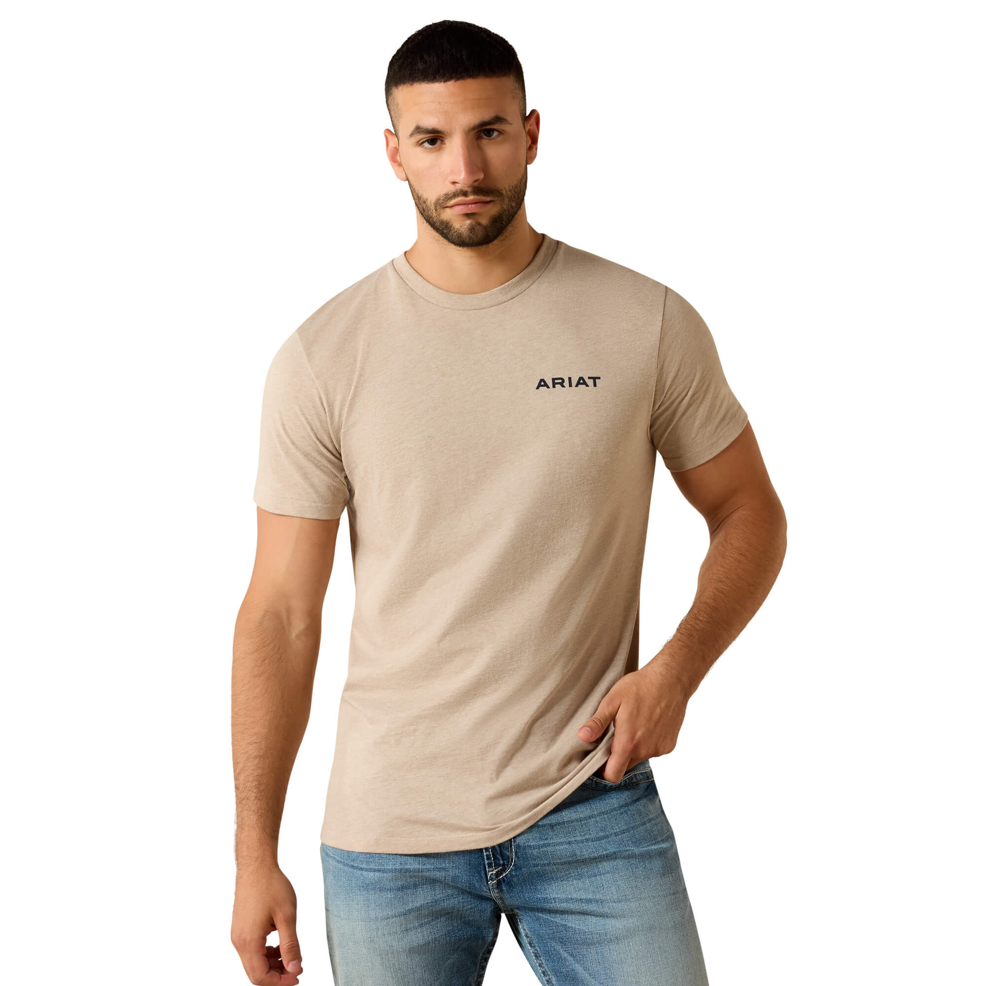 Ariat Brindle Heather Sandstone Shield T-Shirt