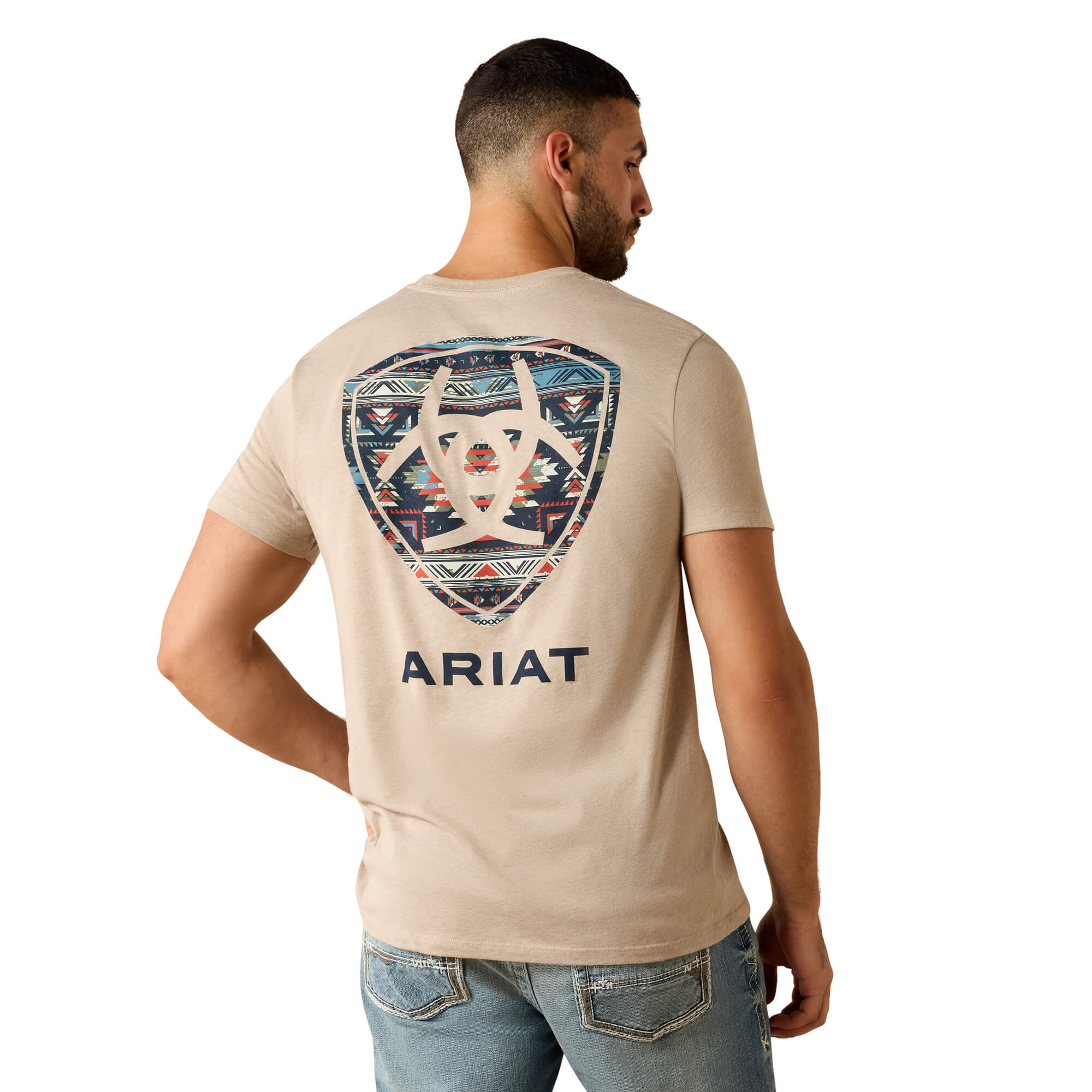 Ariat Brindle Heather Sandstone Shield T-Shirt