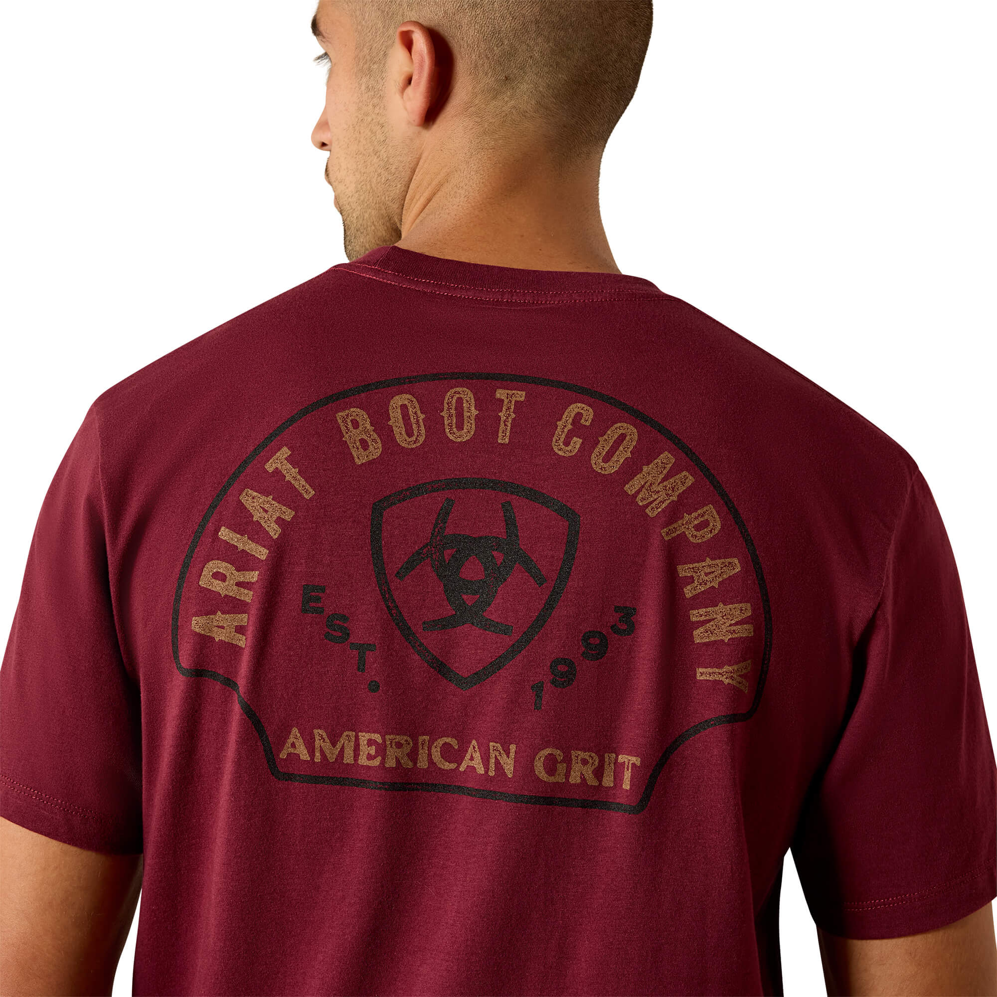 Ariat Maroon Banner Shell Game Classic Fit T-Shirt
