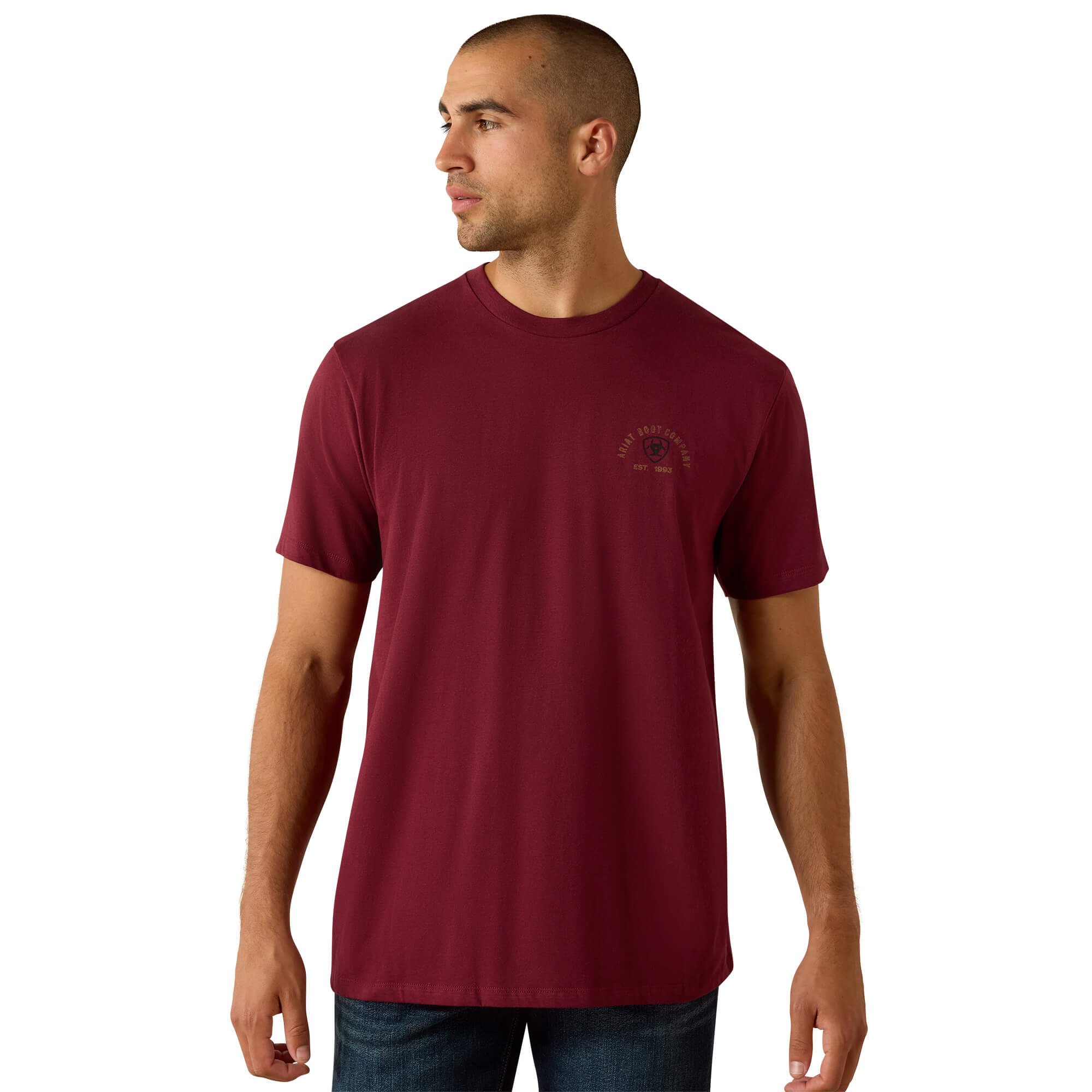 Ariat Maroon Banner Shell Game Classic Fit T-Shirt