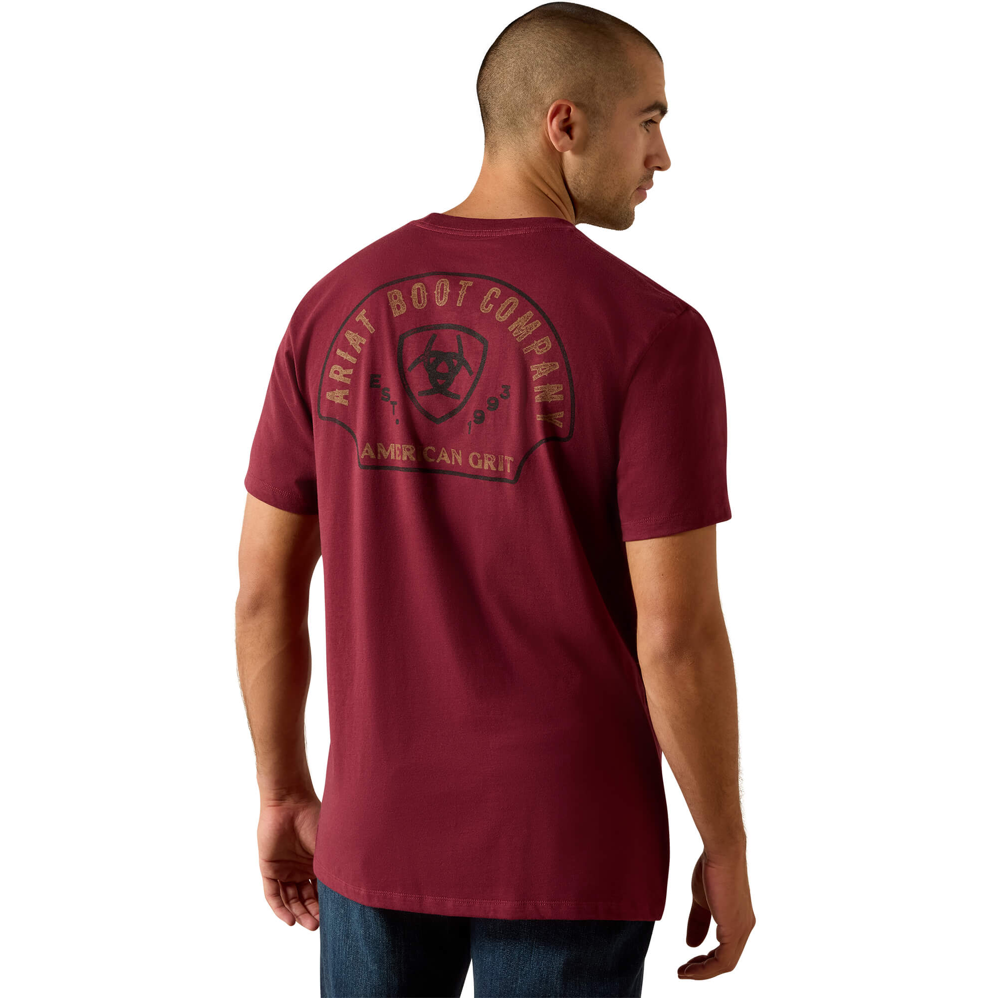 Ariat Maroon Banner Shell Game Classic Fit T-Shirt