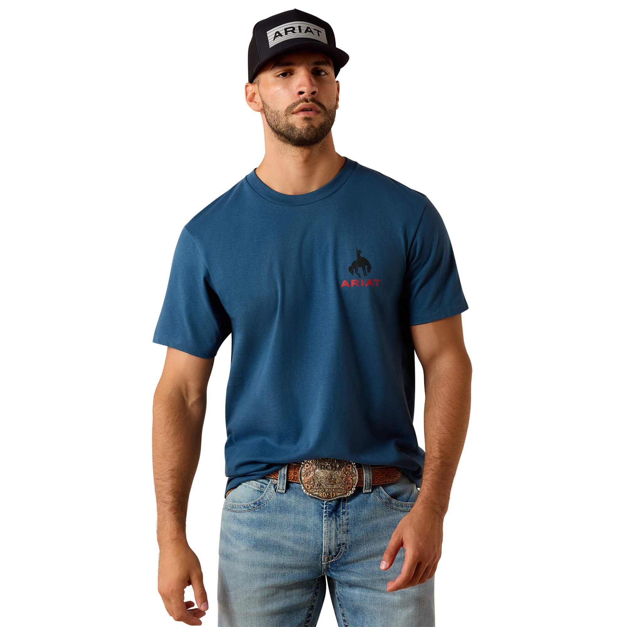 Ariat Key Largo Bronco Flag T-Shirt