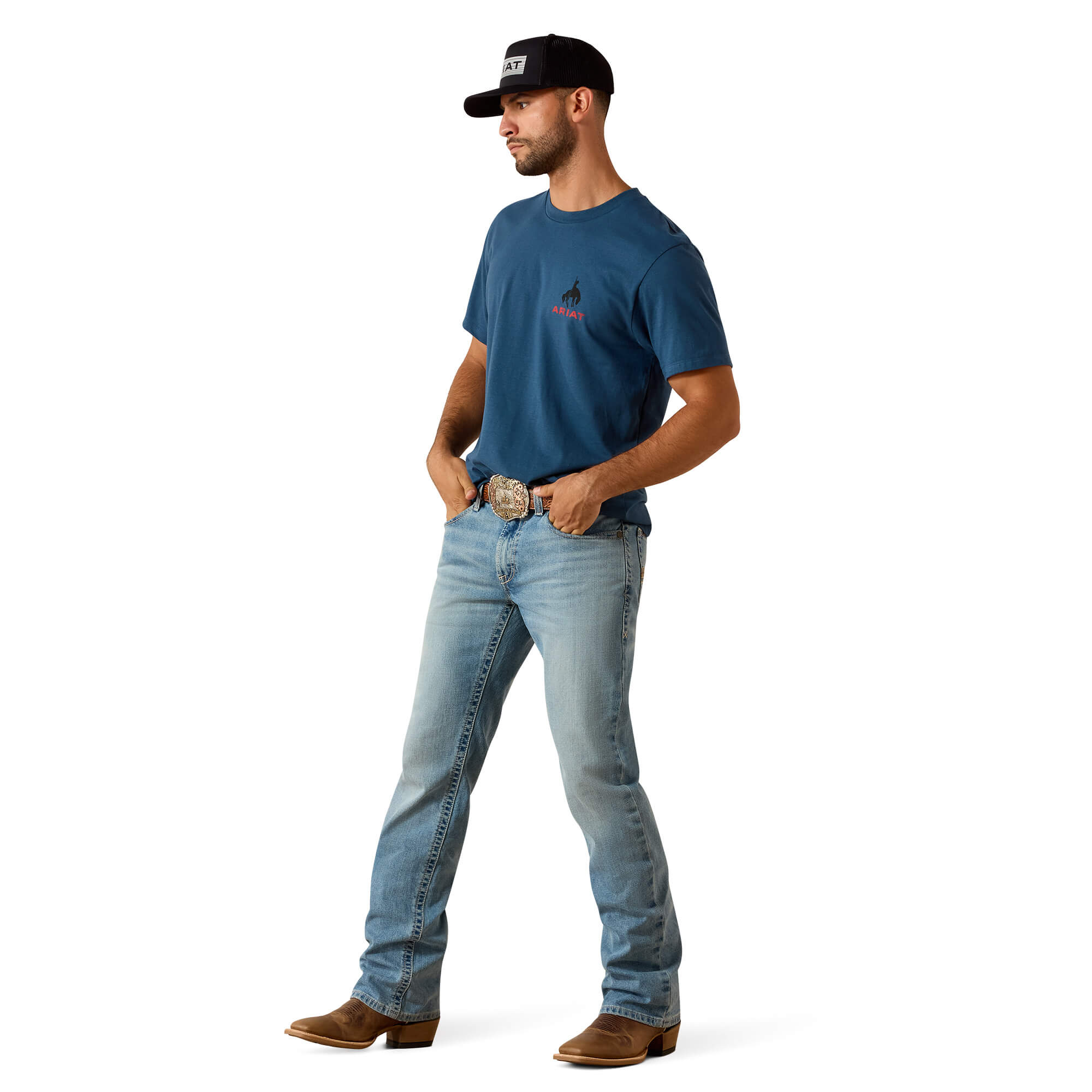 Ariat Key Largo Bronco Flag T-Shirt