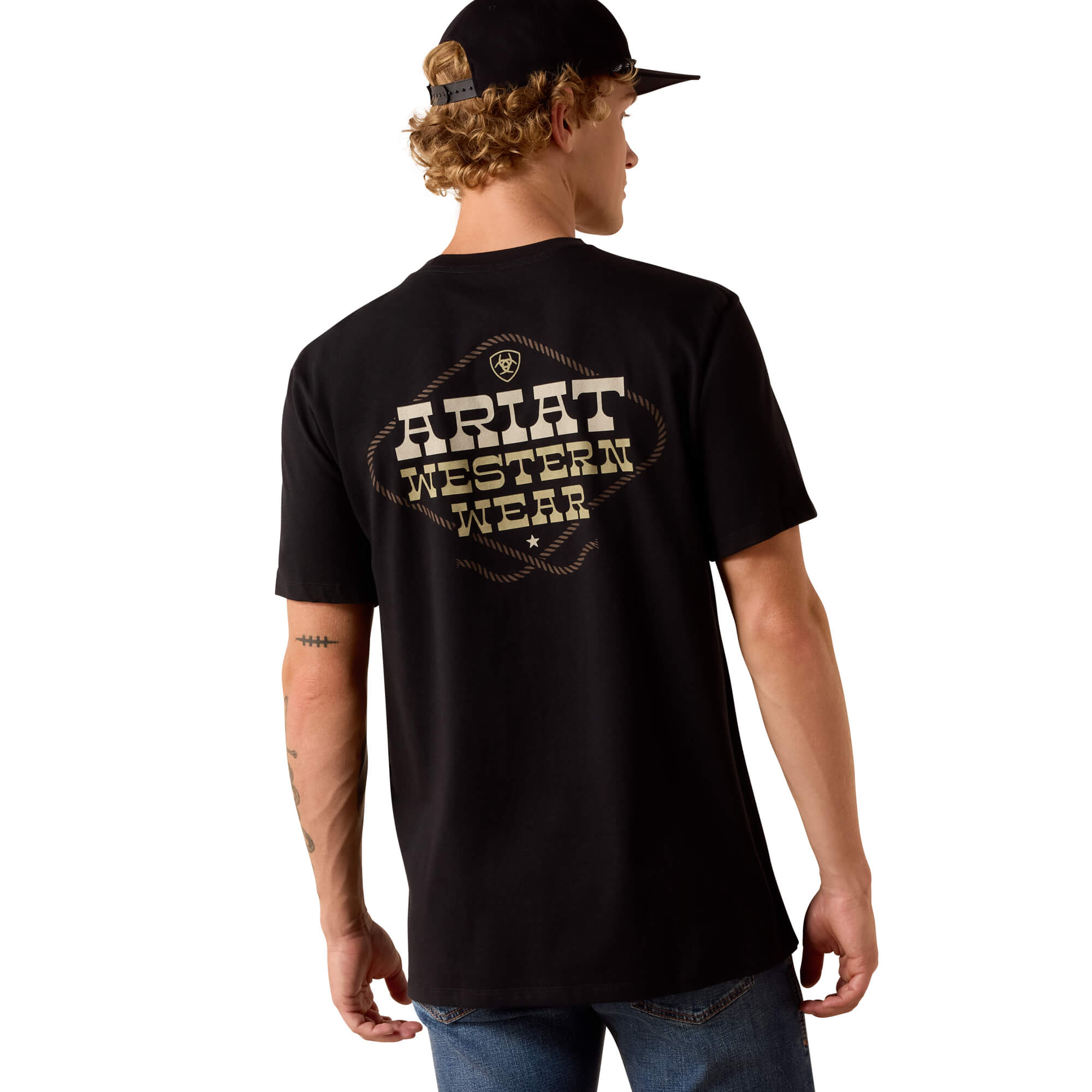 Ariat Black Country and Western Lockup T-Shirt