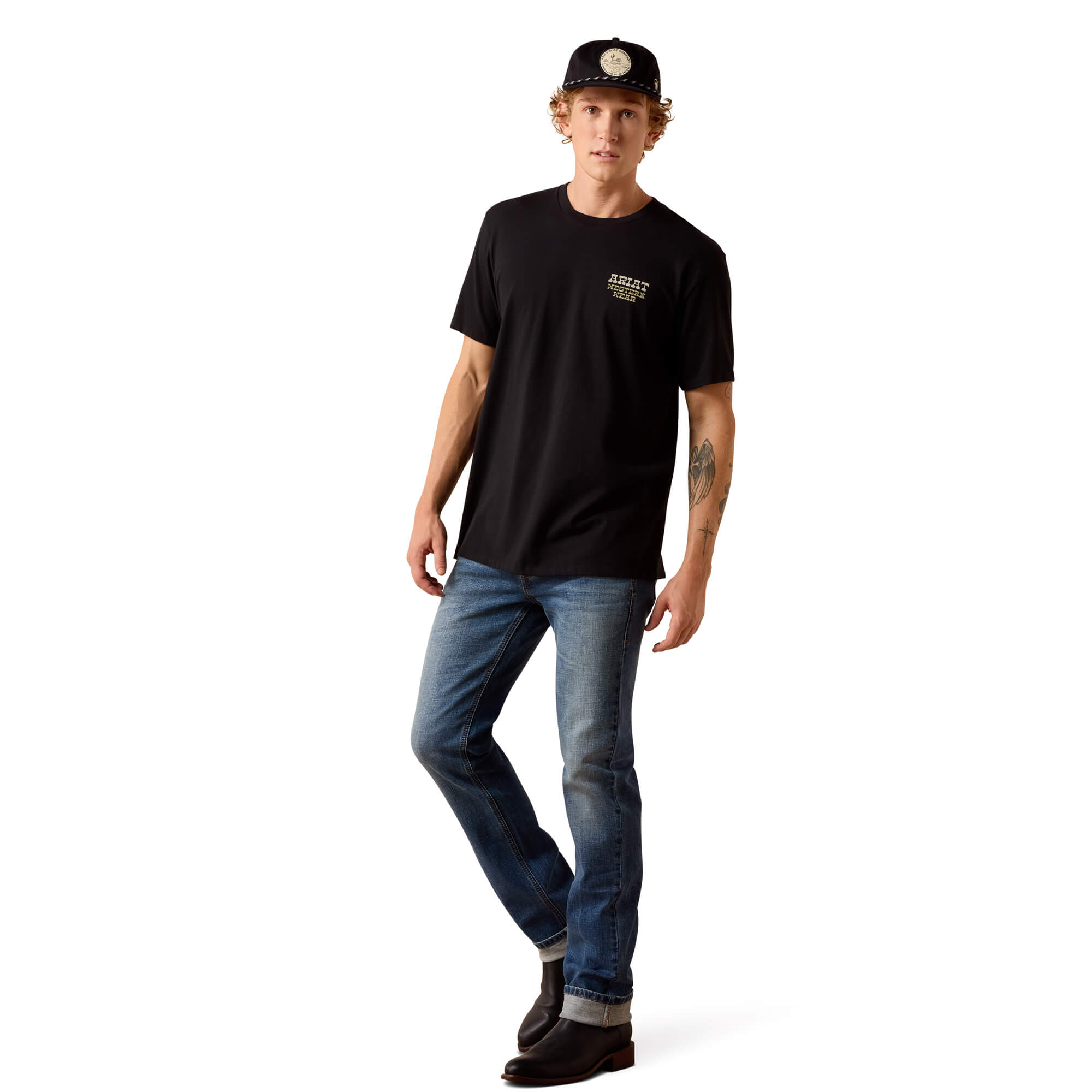 Ariat Black Country and Western Lockup T-Shirt