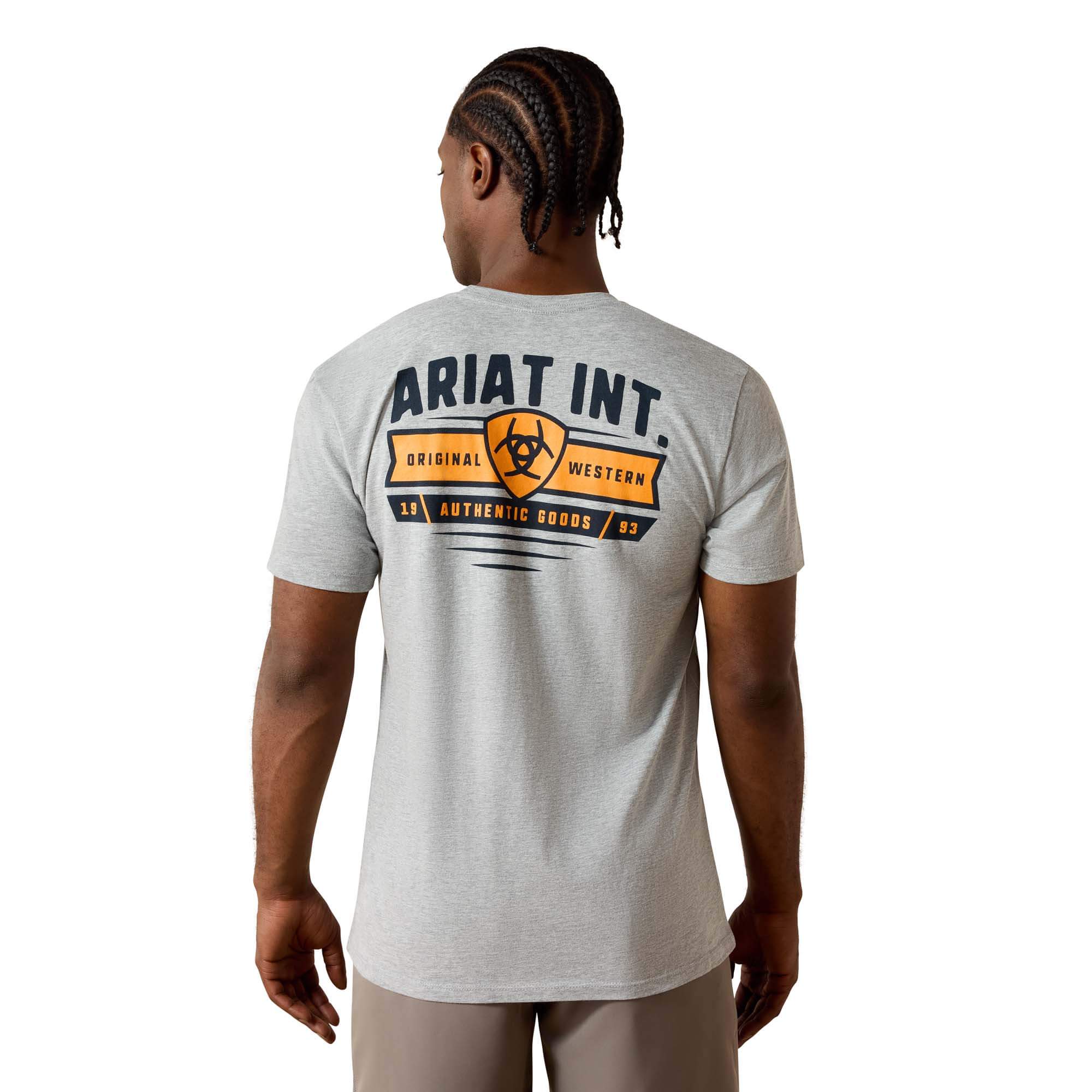 Ariat Grey Heather Banner Badge T-Shirt