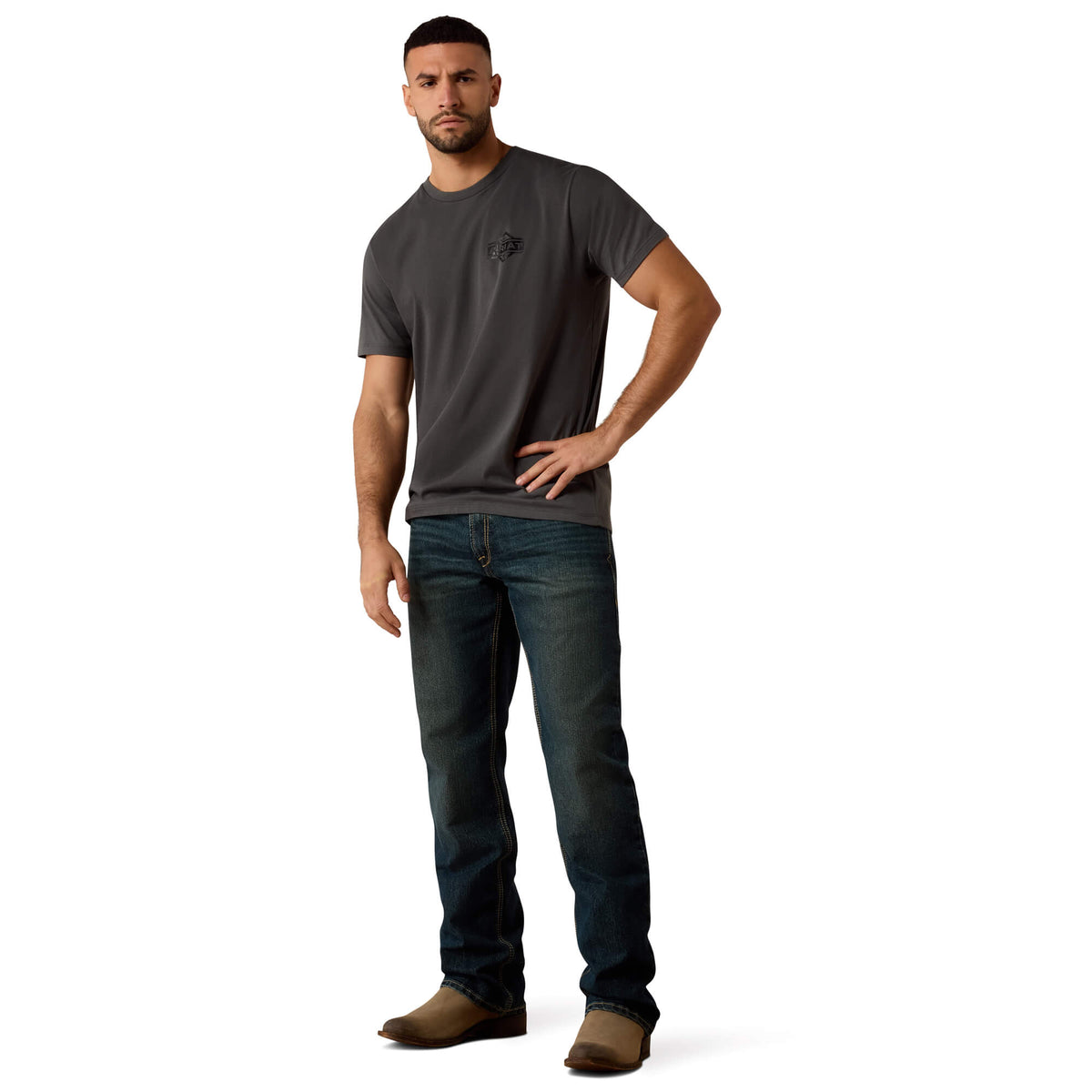 Ariat Dark Shadow Leather Diamond T-Shirt