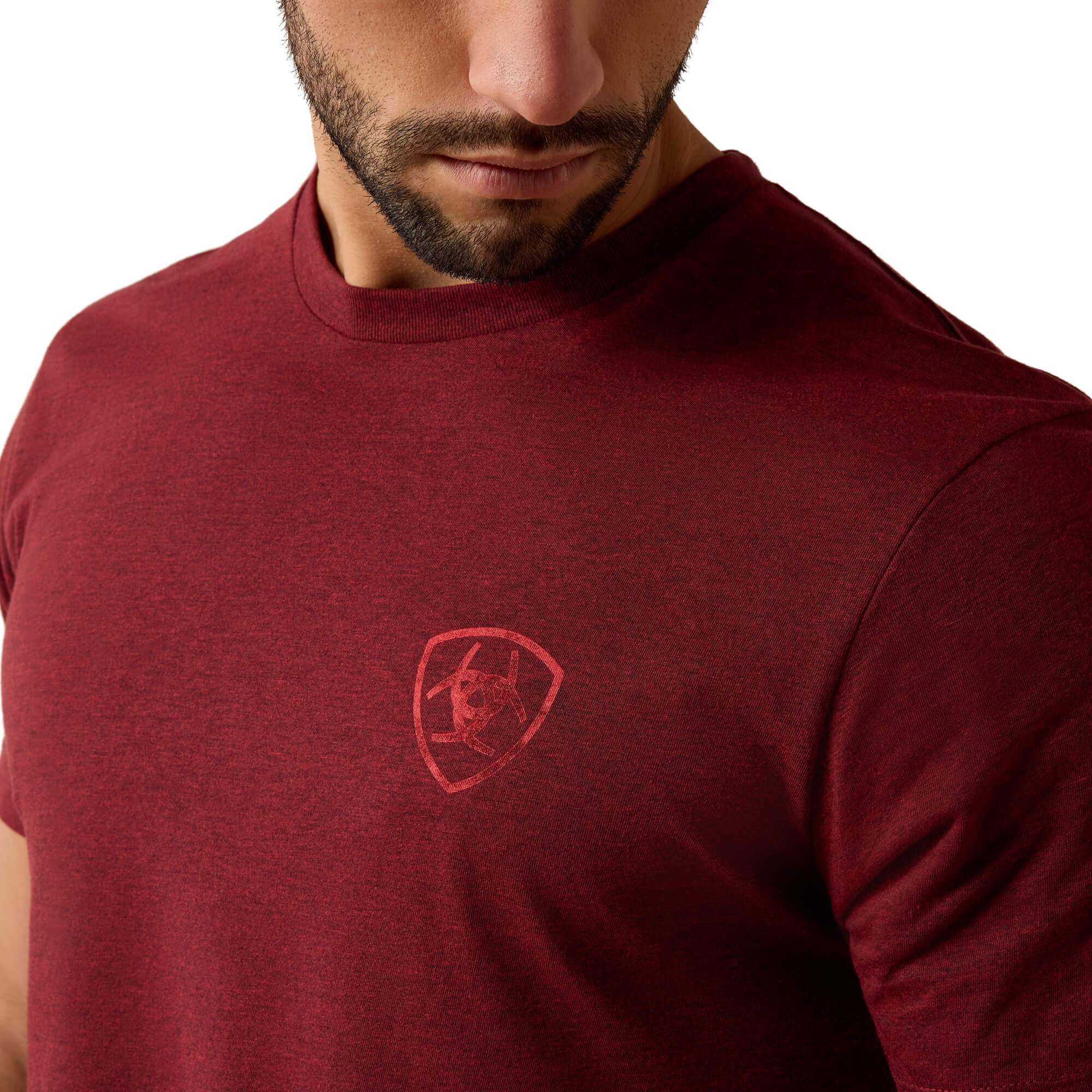 Ariat Crimson Black Heather Southwest Stamper T-Shirt