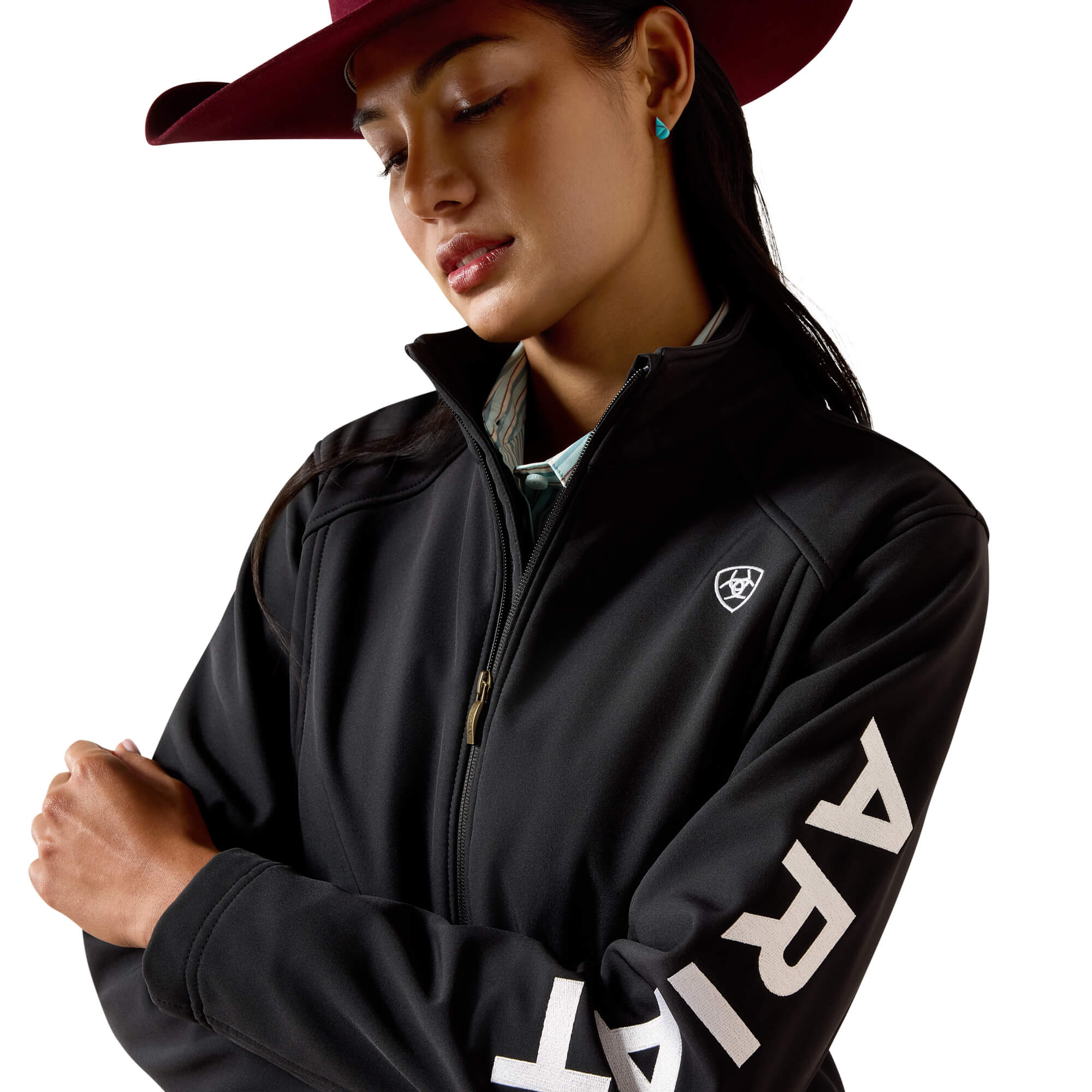 Ariat Women's Black Logo Softshell Jacket