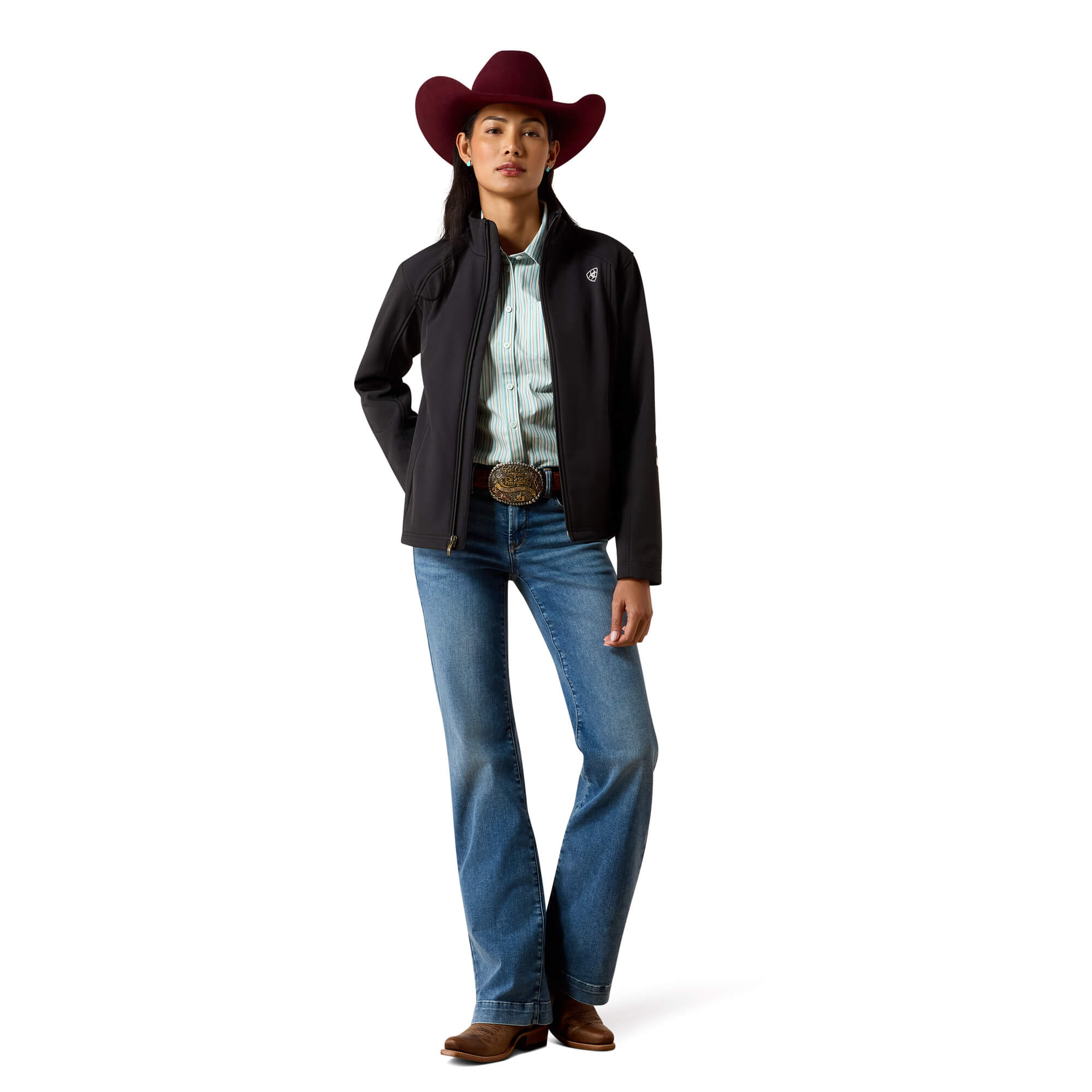 Ariat Women's Black Logo Softshell Jacket