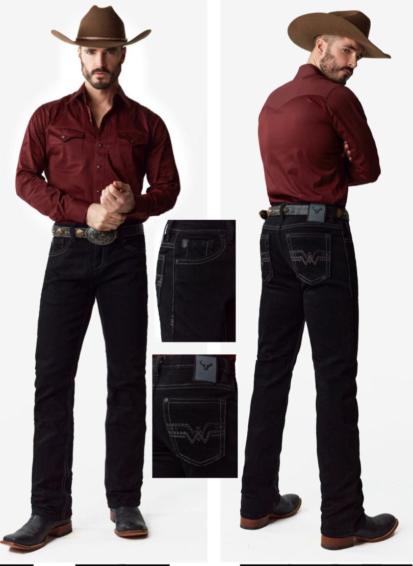 Western Blue Black Straight Premium Jean