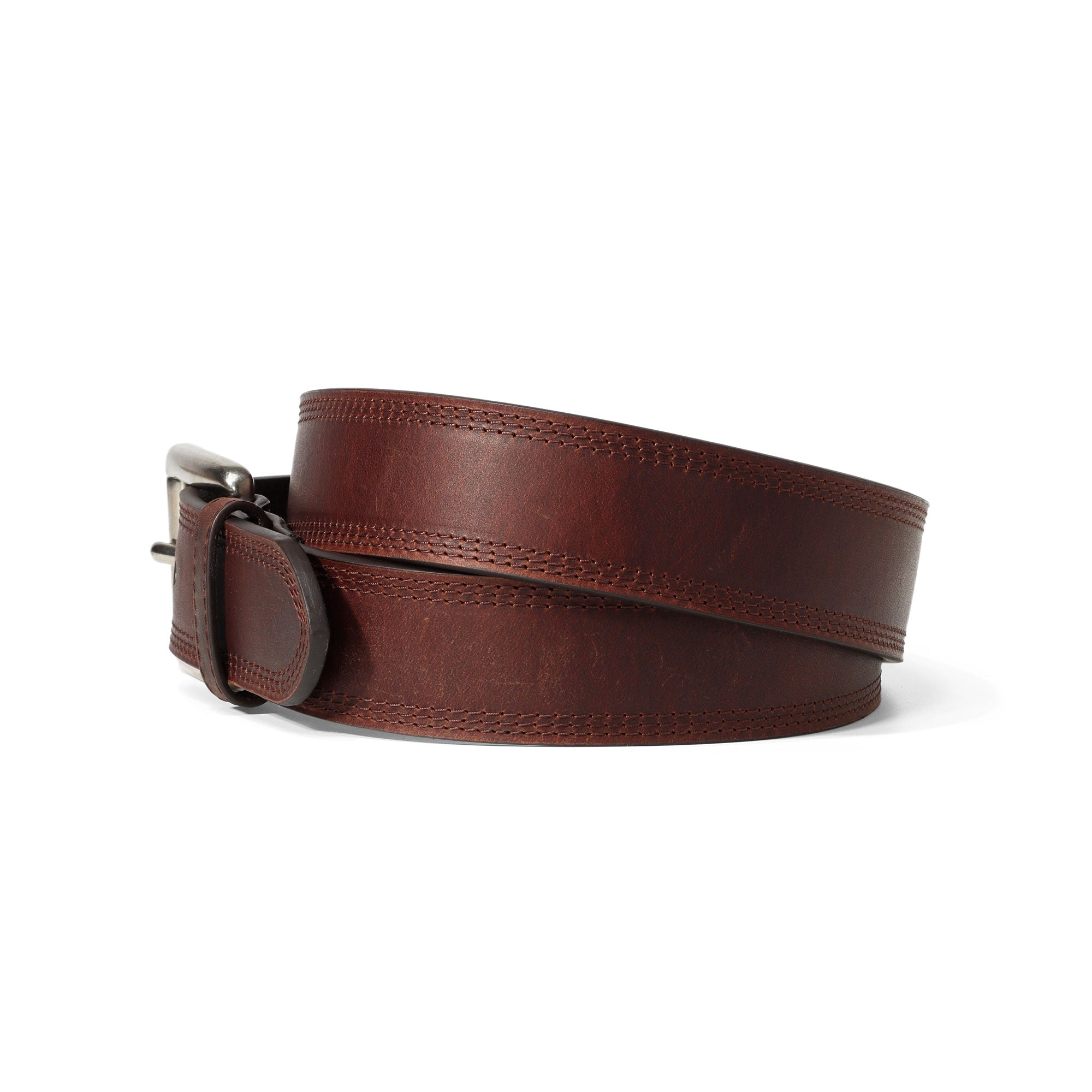 Ariat Copper Triple Stitch Leather Belt