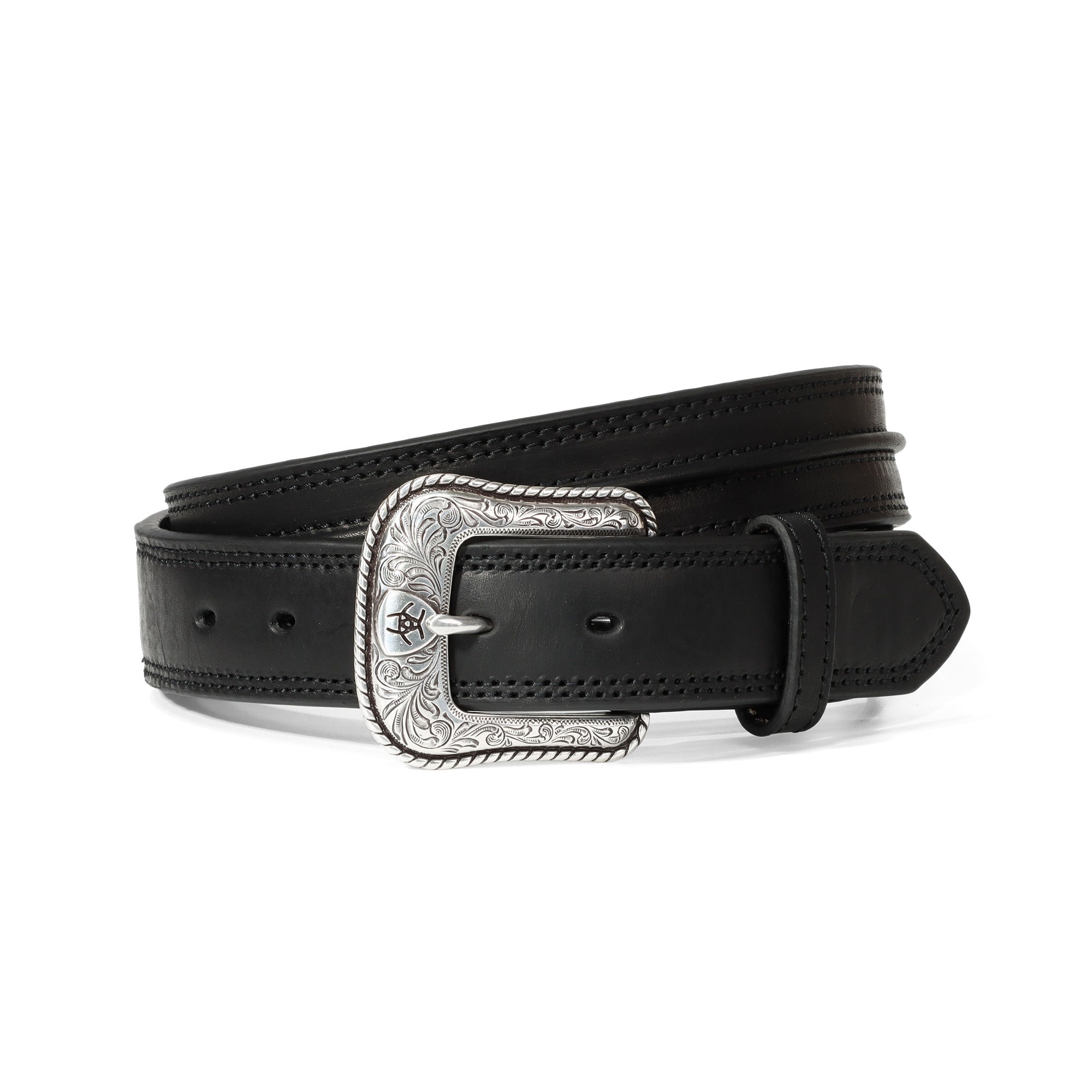 Ariat Black Center Bump Design Belt