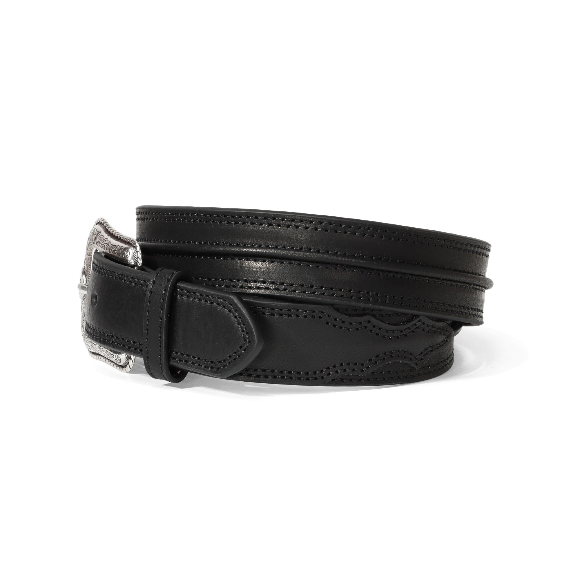 Ariat Black Center Bump Design Belt