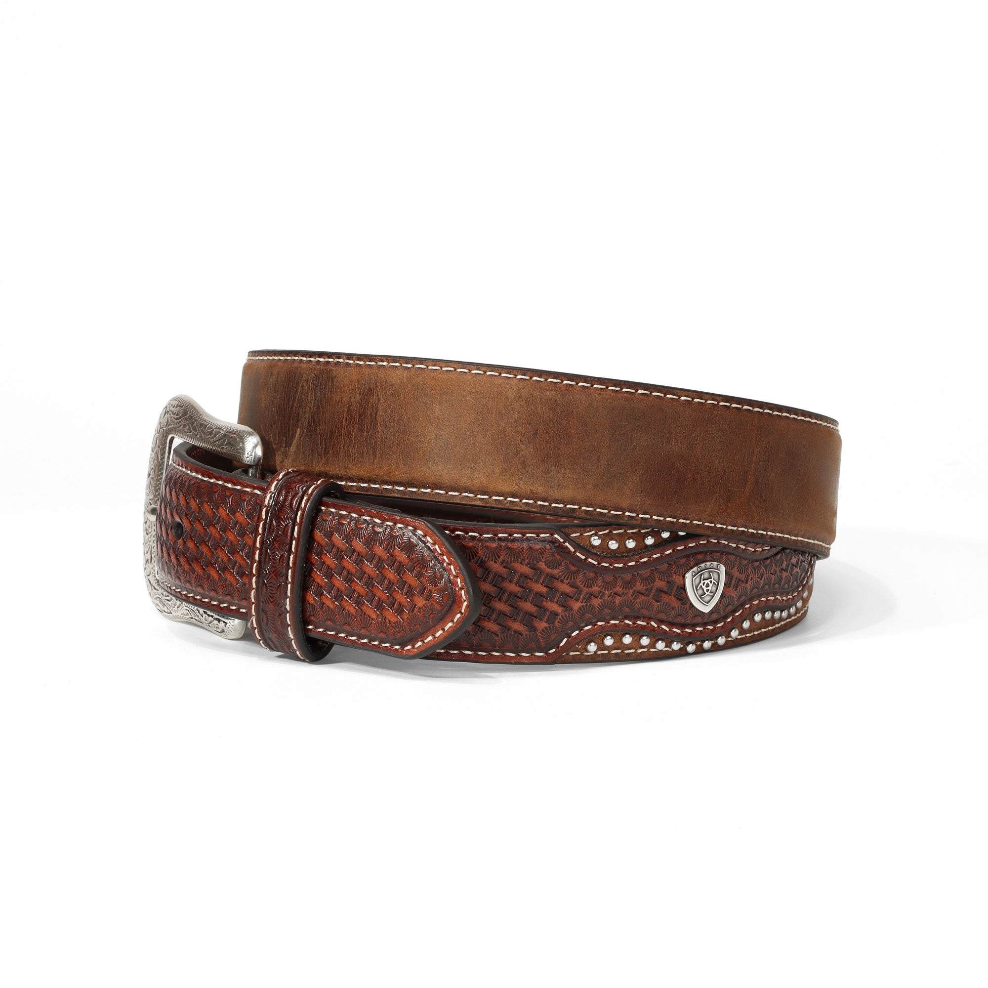 Ariat Western Leather Medium Brown Belt