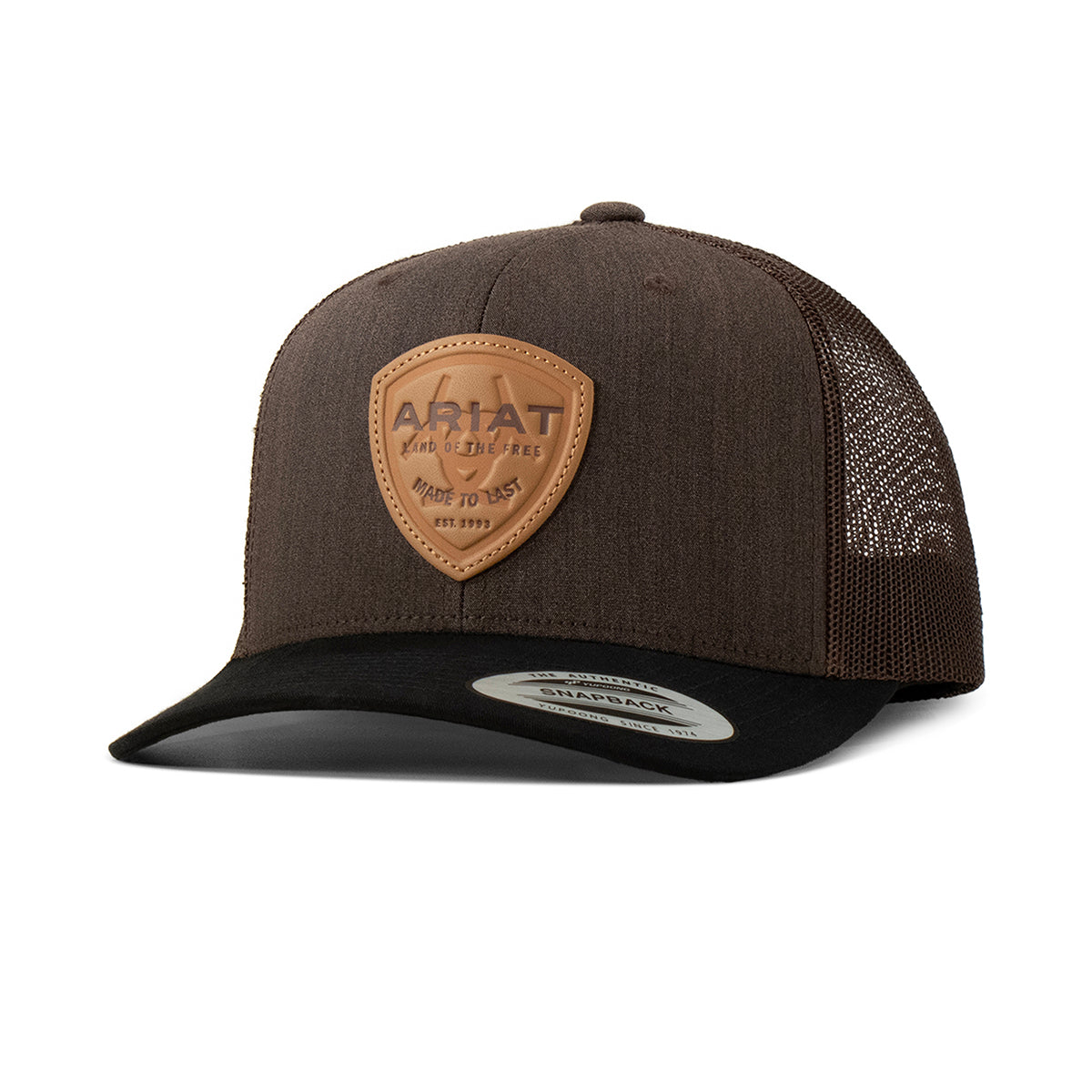 Ariat Brown Shield Patch Cap