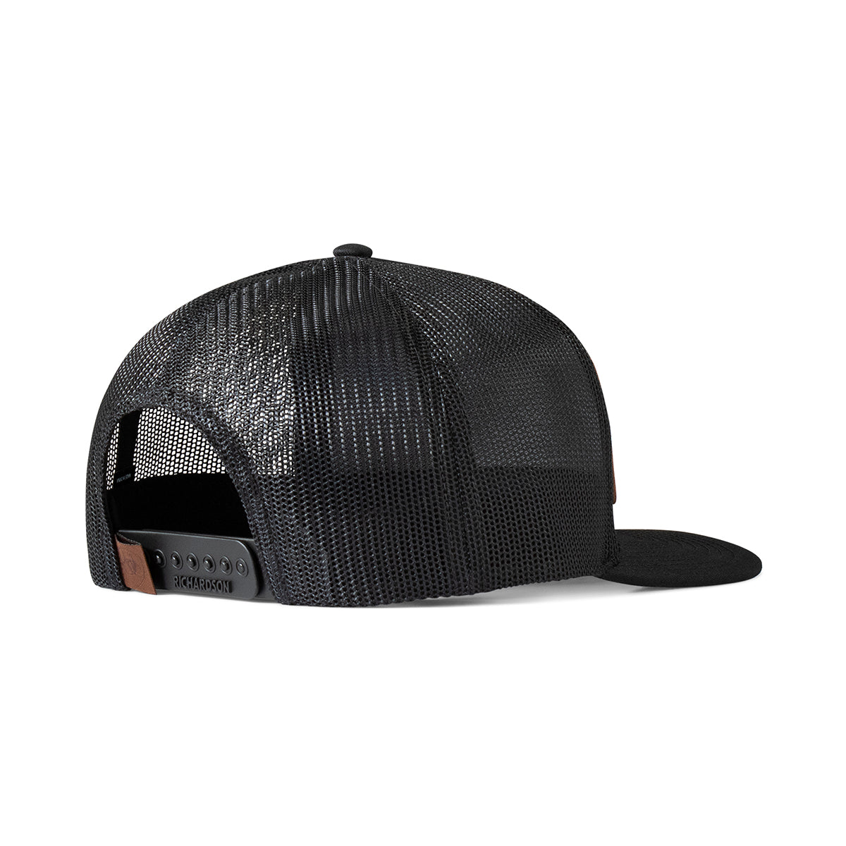 Ariat Black Leather Patch Cap