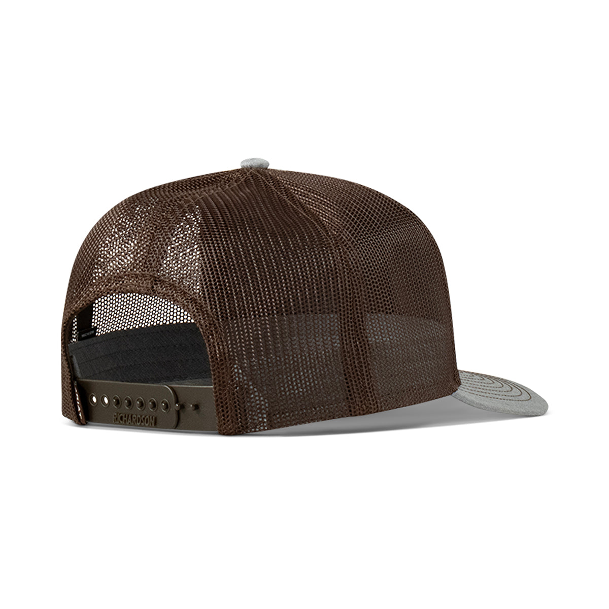 Ariat Grey & Brown Shield Leather Patch Cap