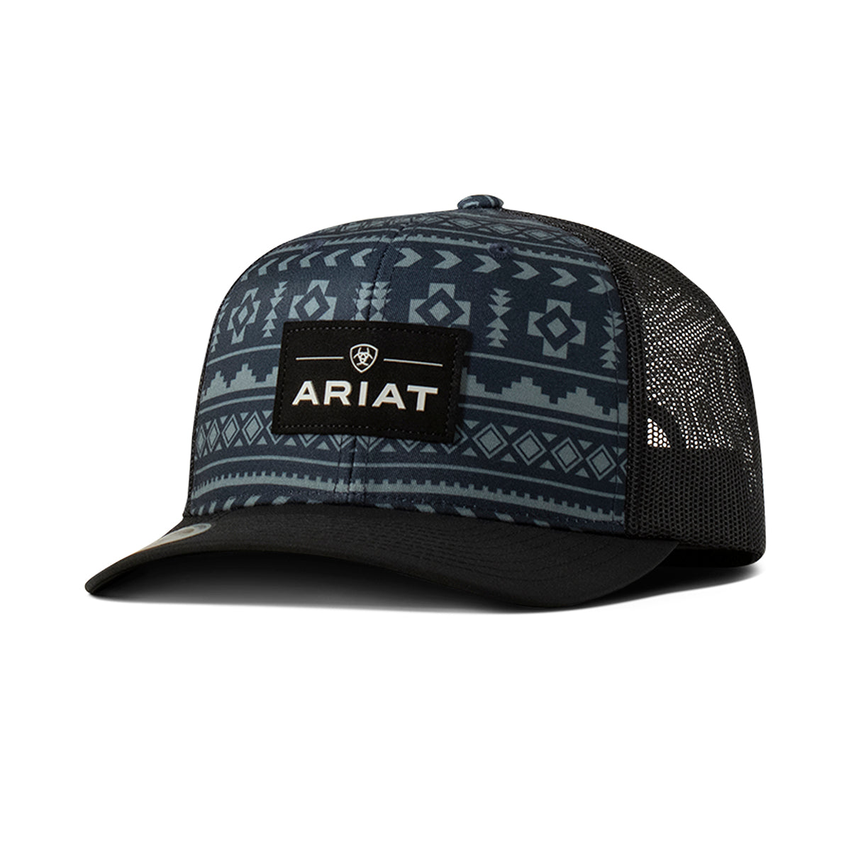 Ariat Navy Southwestern Patch Cap