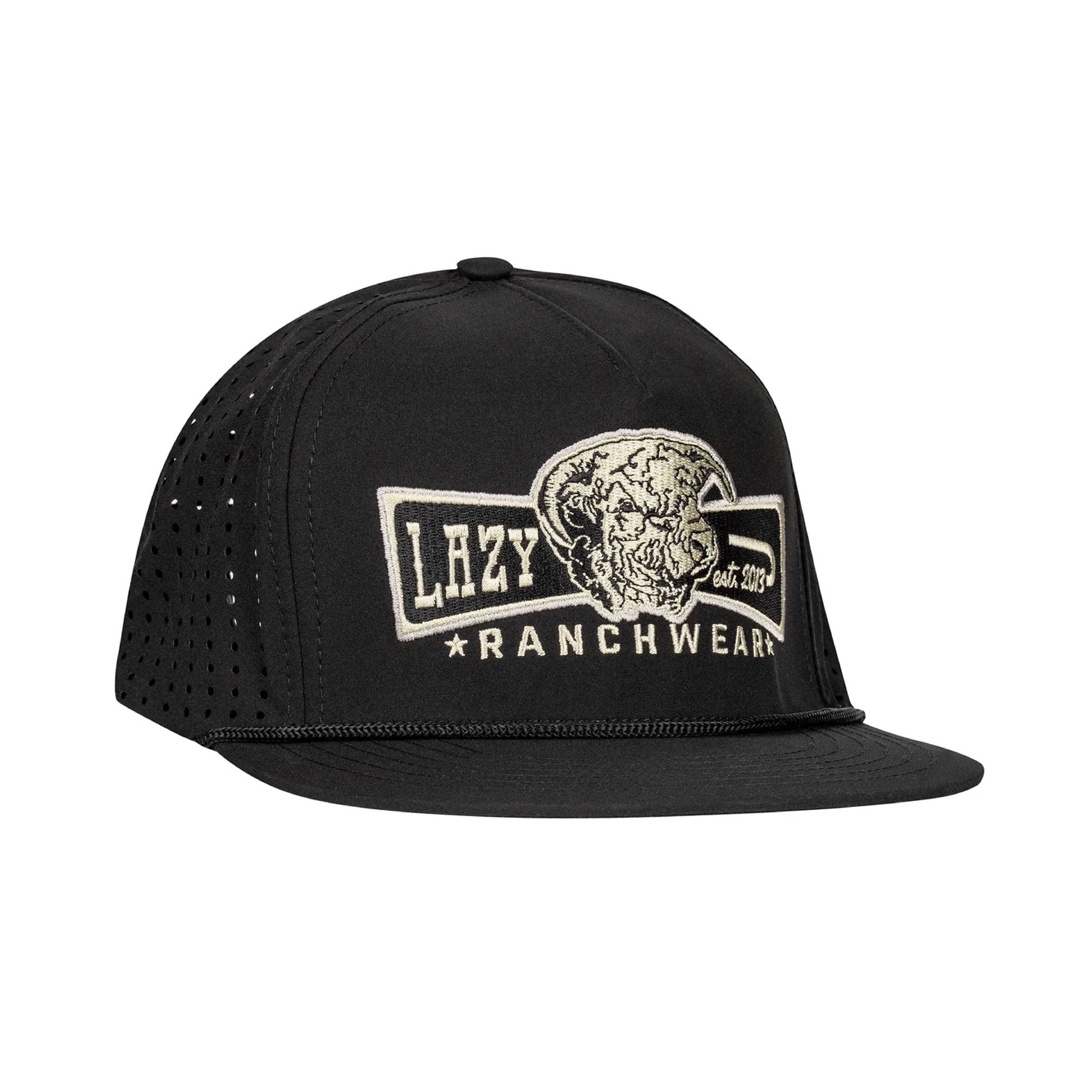 Lazy J Ranch Black Diamond Banner Performance Rope Cap