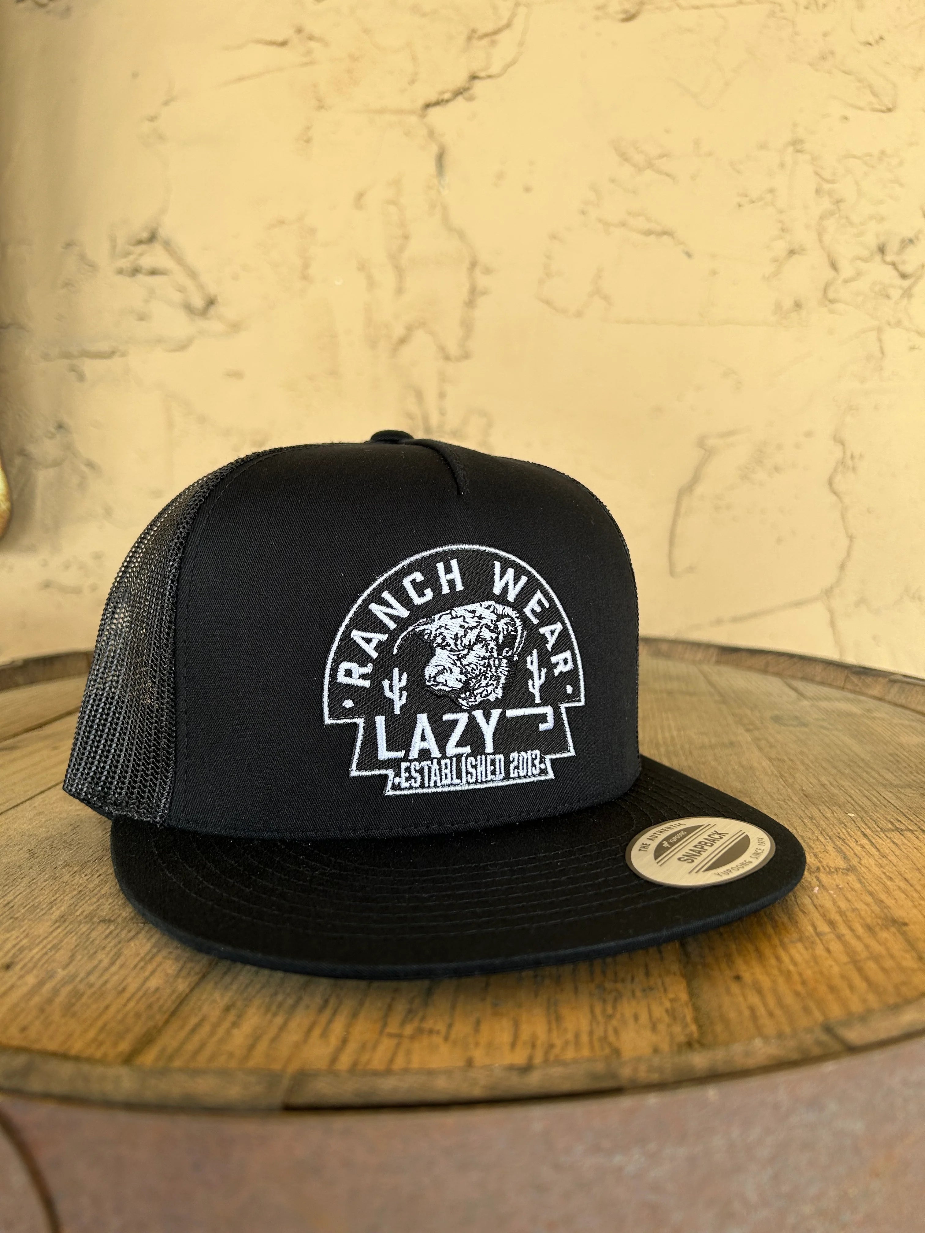 Lazy J Ranch Wear Black Arrowhead Cap