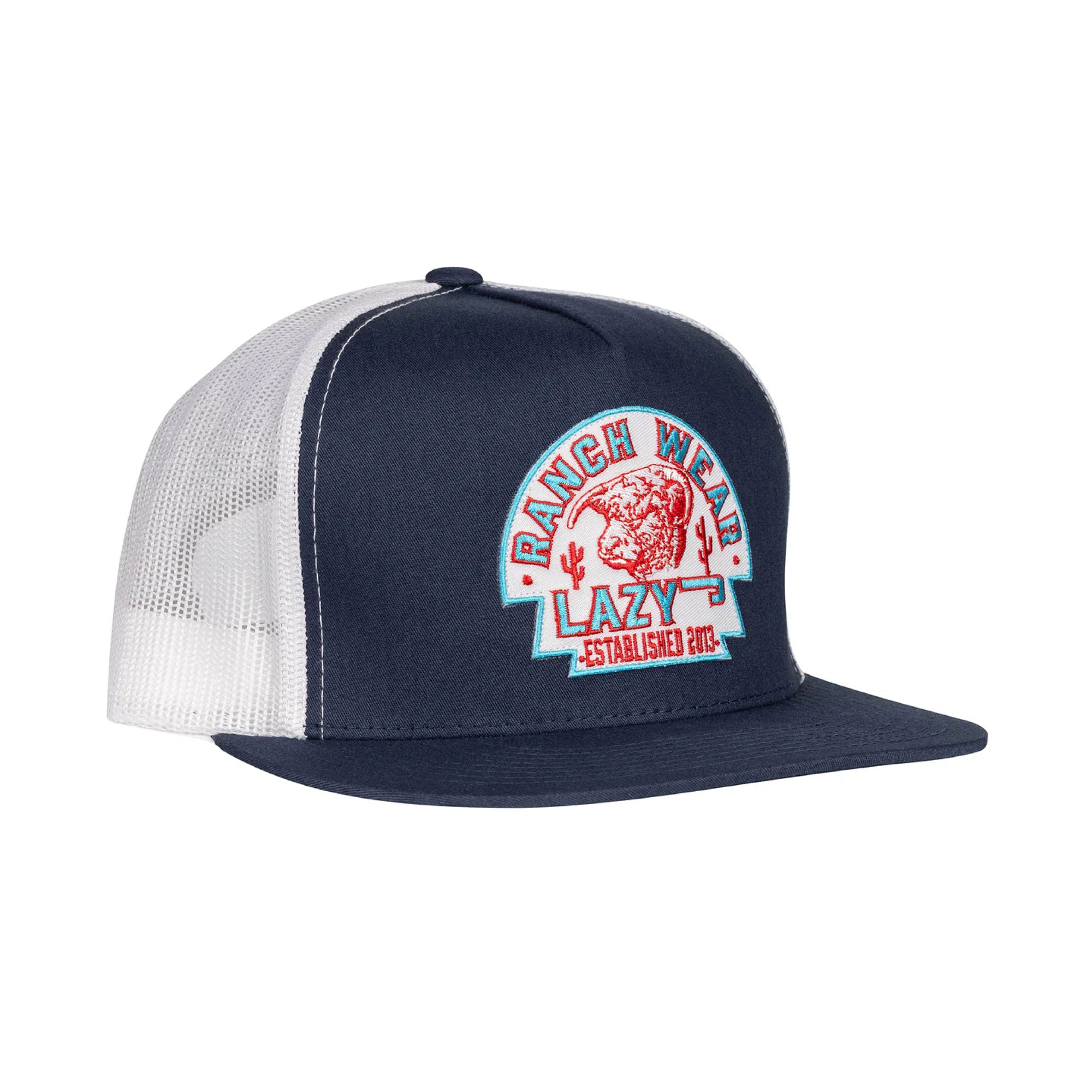 Lazy J Ranch Wear Navy & White Arrowhead Cap