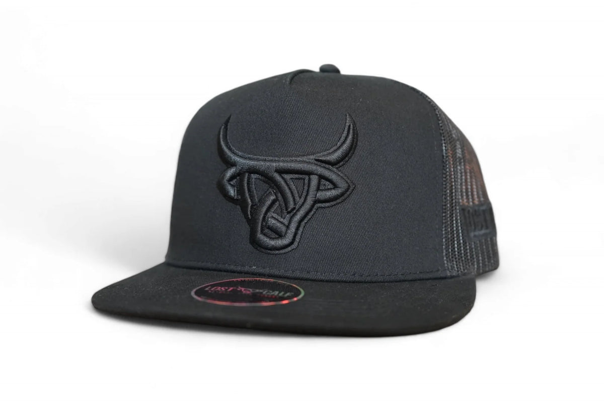 Lost Calf Black Cuervo Flat Bill Trucker Cap