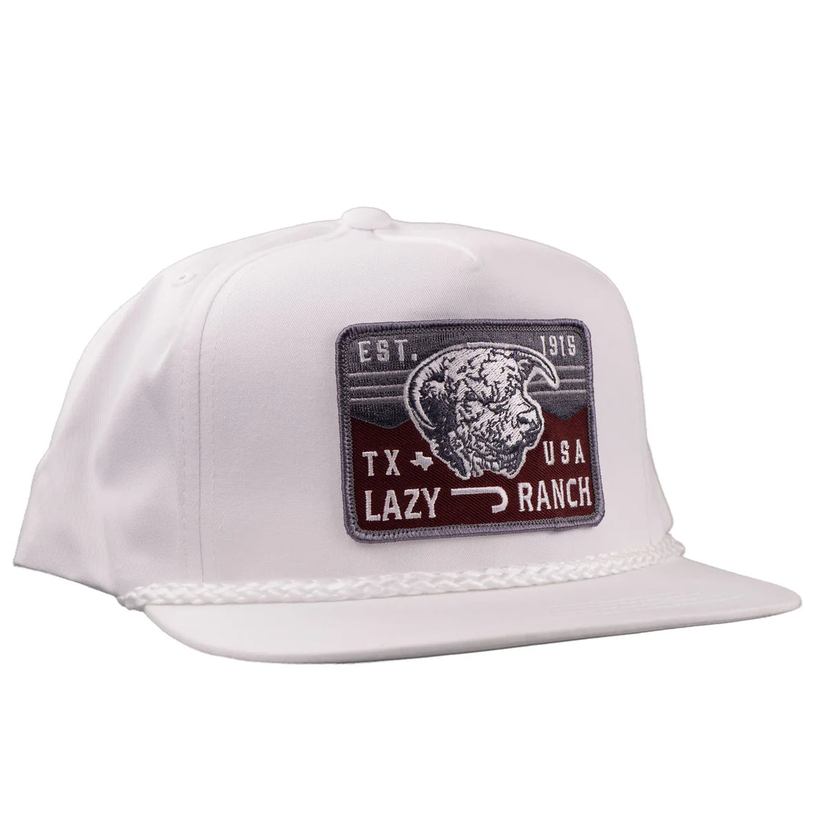 Lazy J Ranch White Red Rock Classic Rope Cap