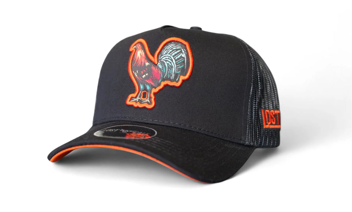 Lost Calf Black Gallo A-Frame Cap
