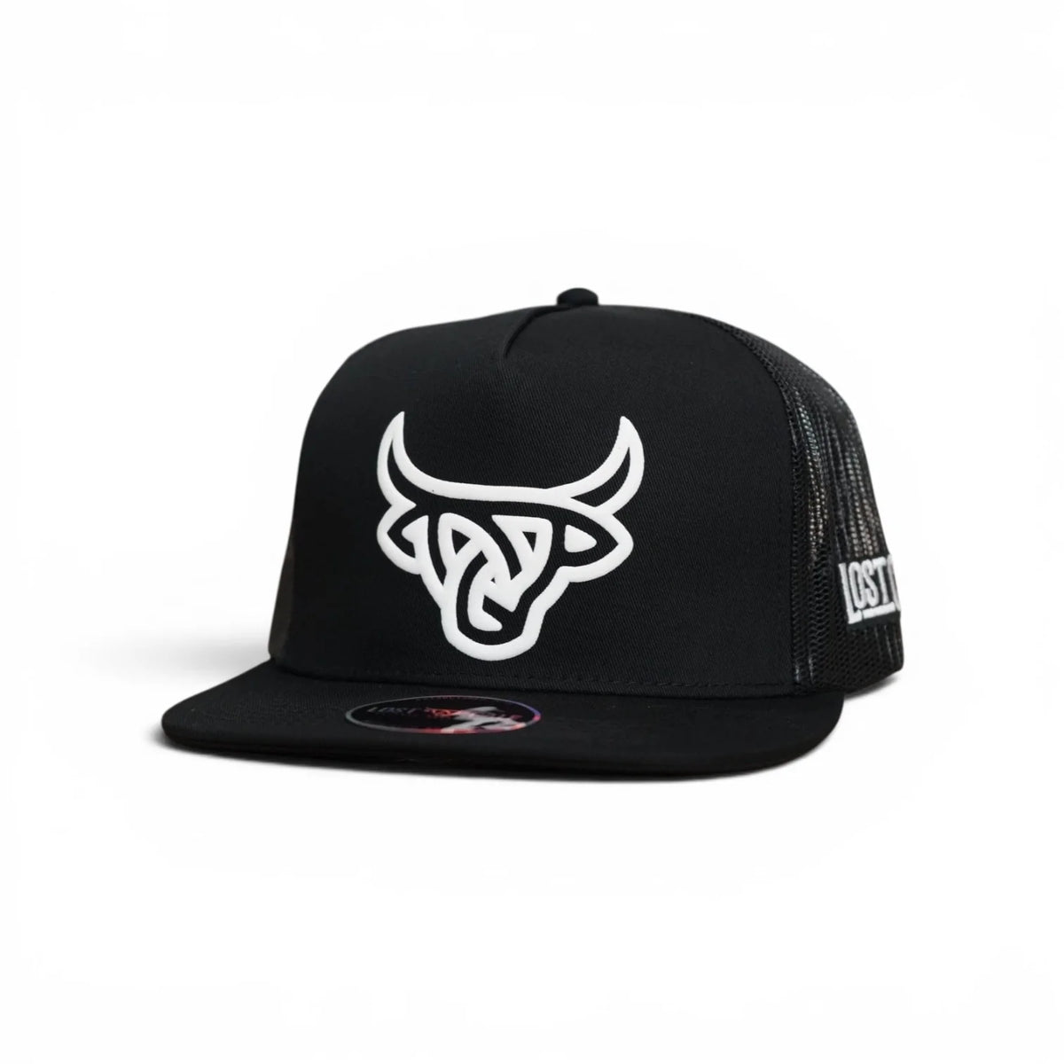 Lost Calf Black Eclipse Flat Bill Trucker Cap