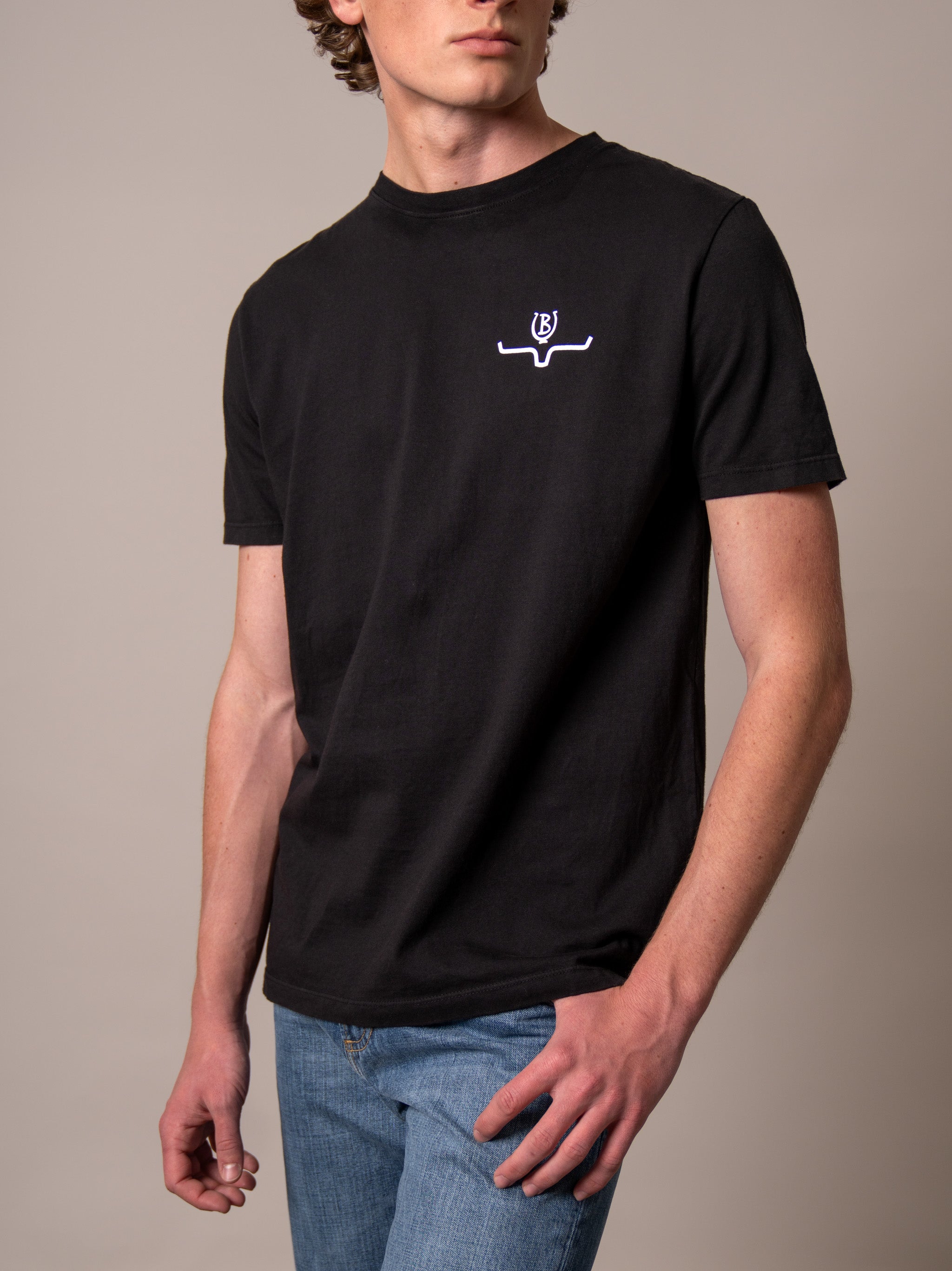 Kimes Ranch Black Lucky B Bucking T-Shirt