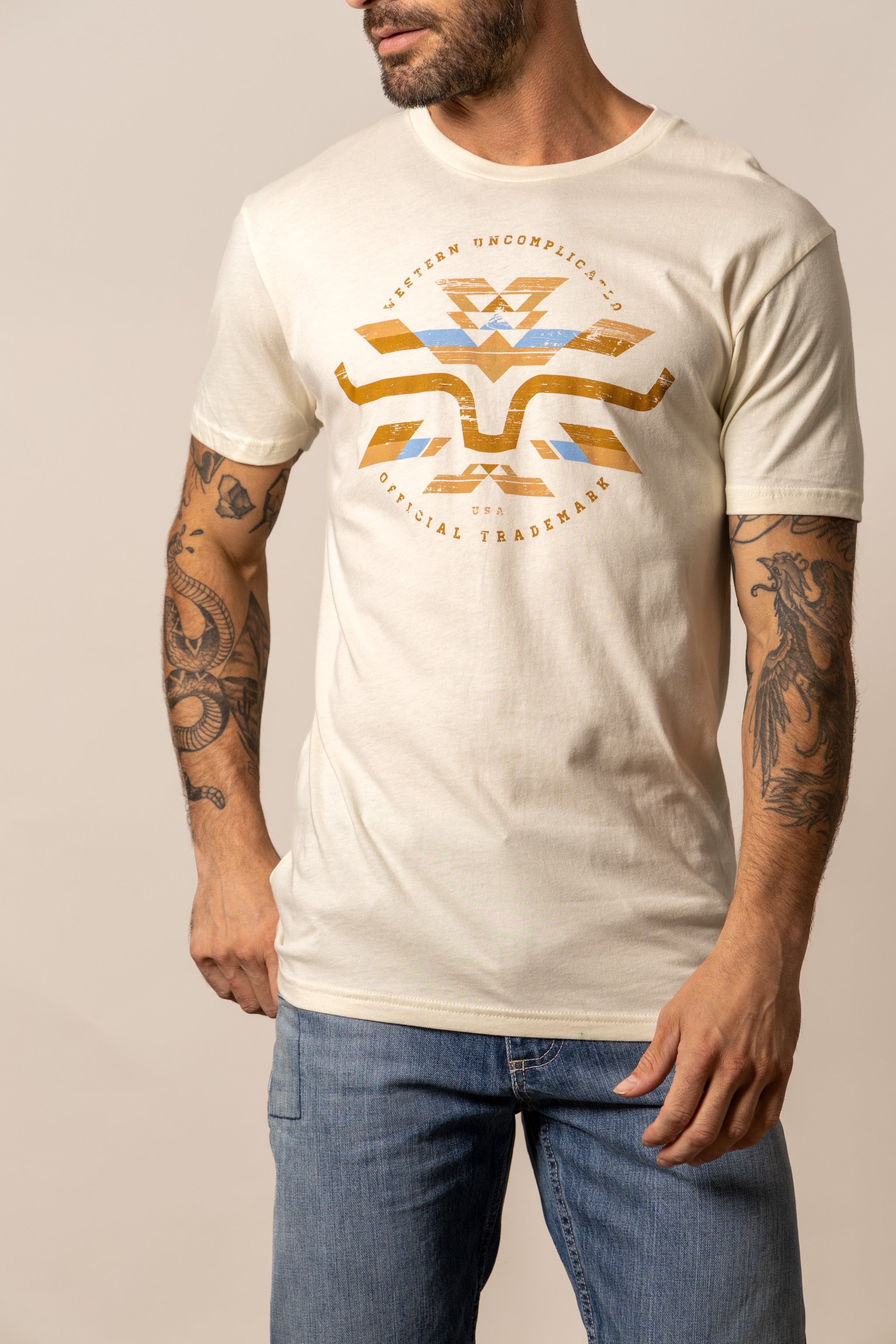 Kimes Ranch Natural Circular Serape T-Shirt