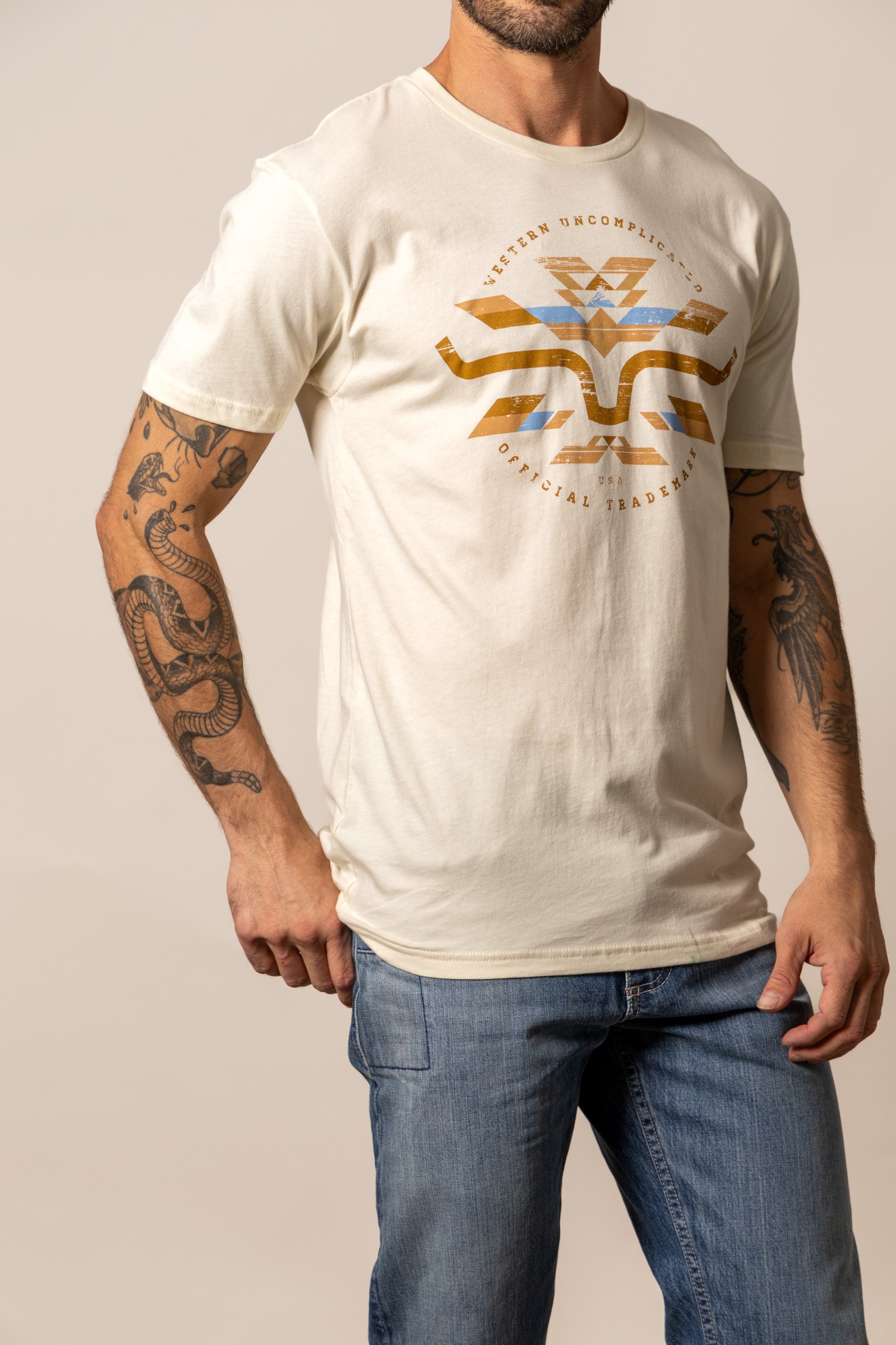 Kimes Ranch Natural Circular Serape T-Shirt