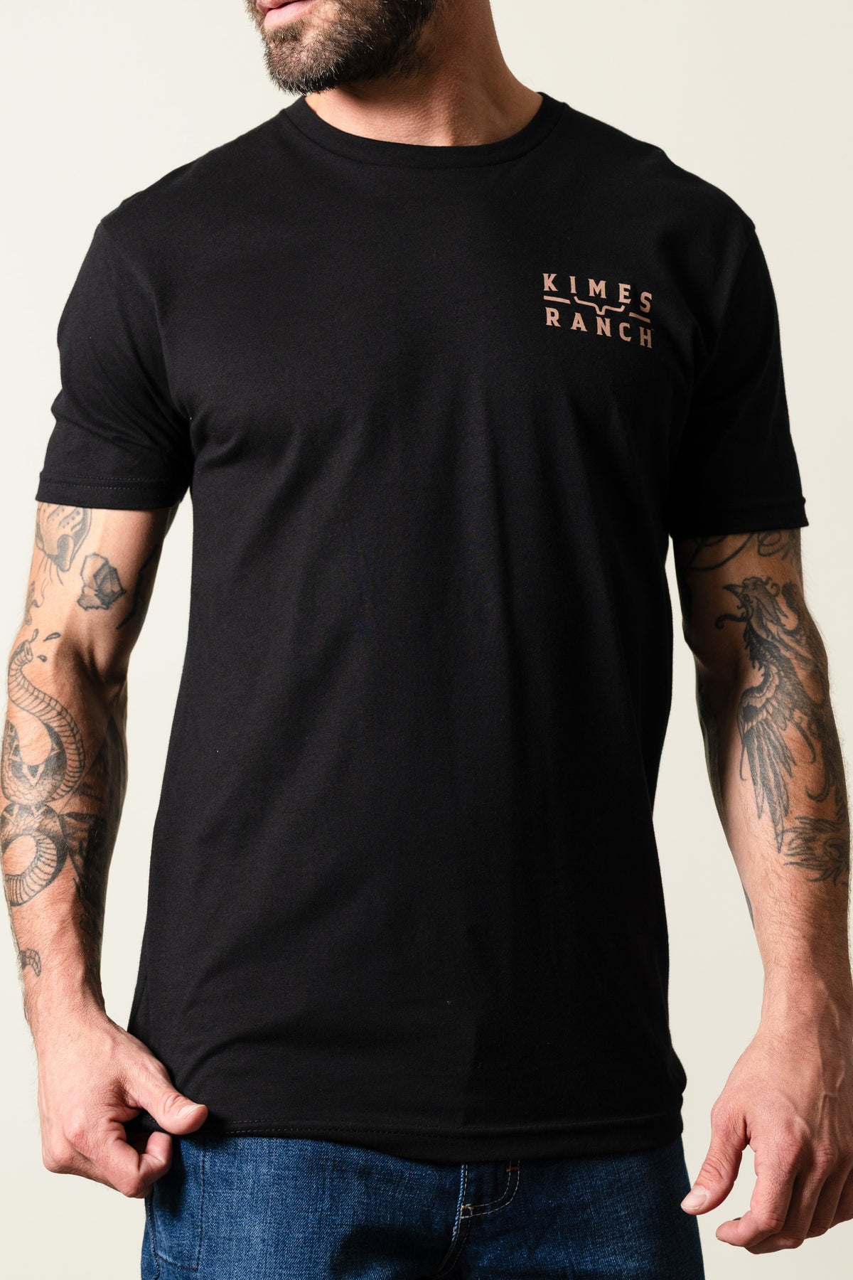 Kimes Ranch Black Back Branded T-Shirt
