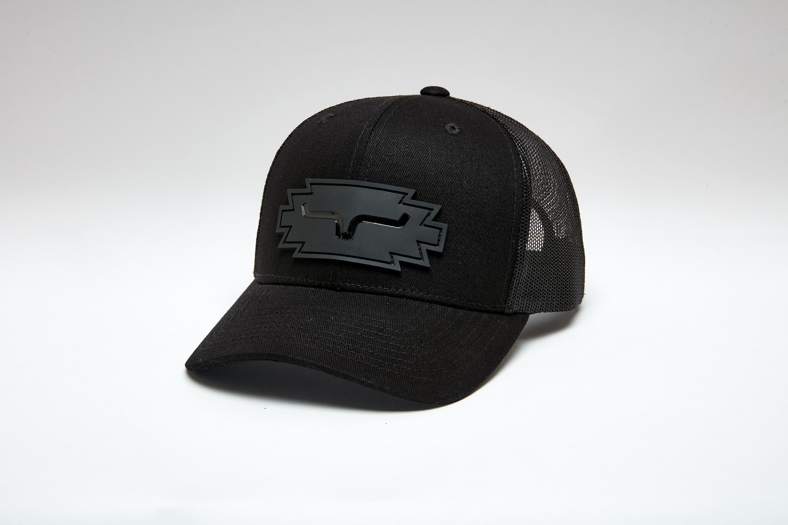 Kimes Ranch Black Jerico Trucker Cap