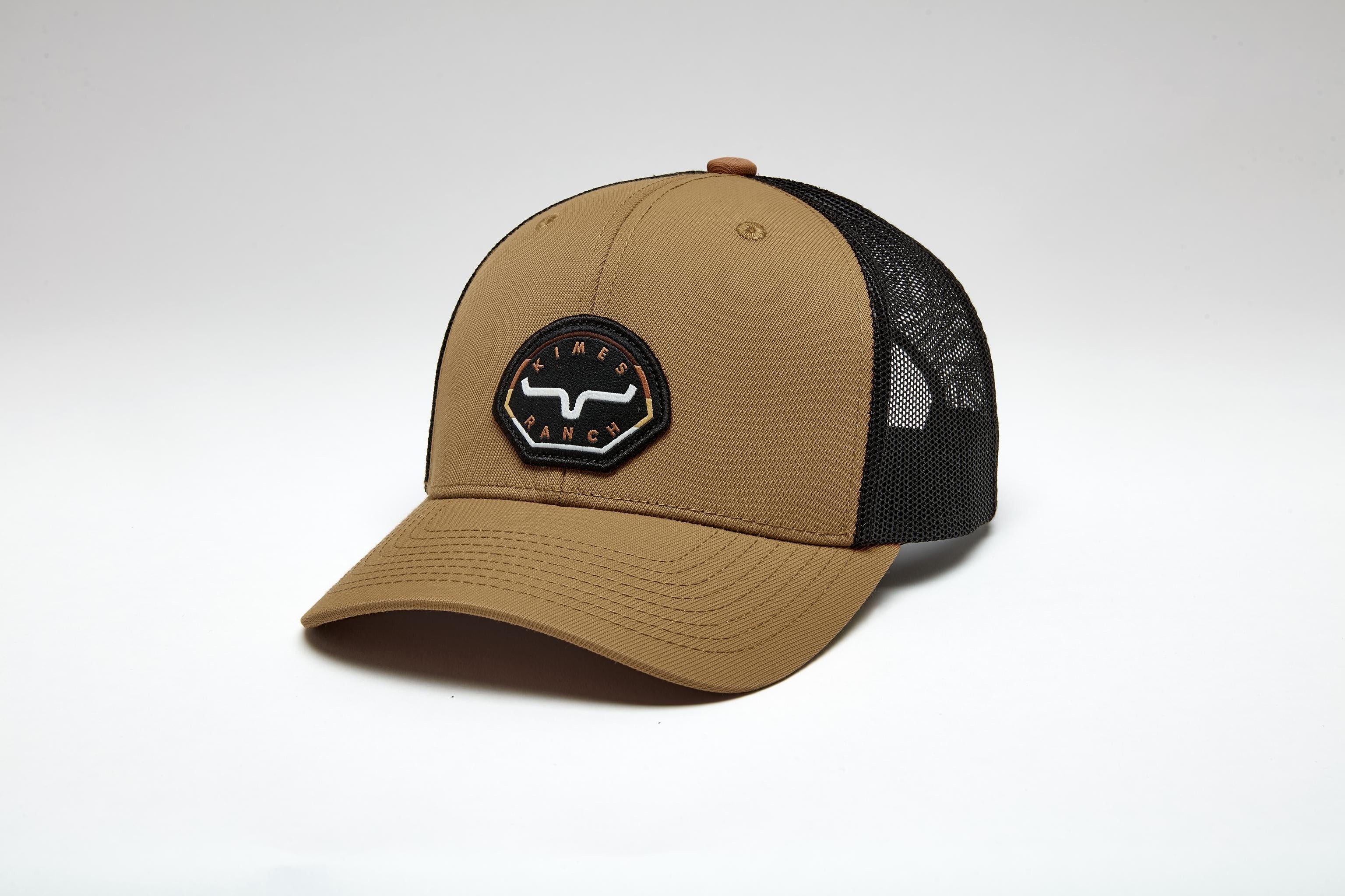 Kimes Ranch WW Brown & Black Danby Trucker Cap