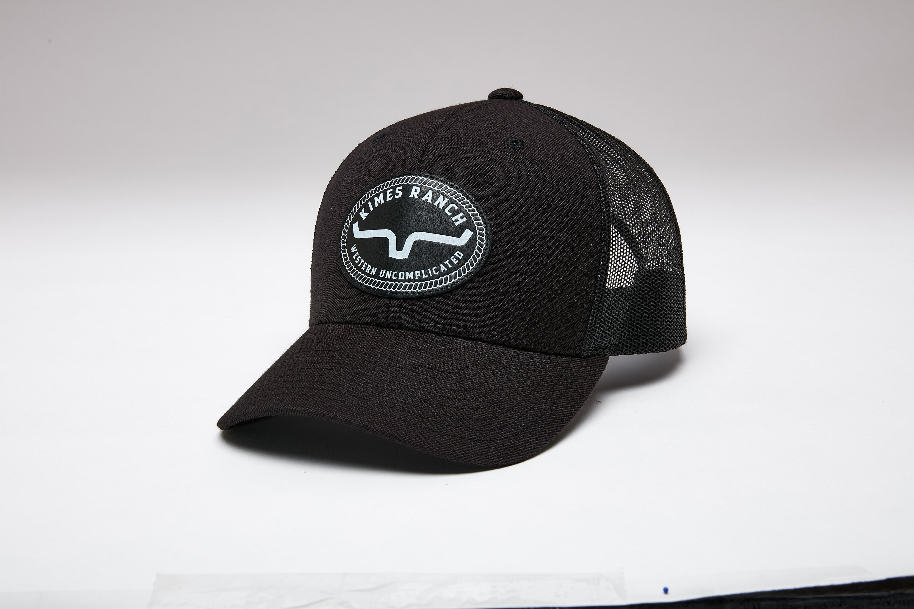 Kimes Ranch Black Carson Trucker Cap